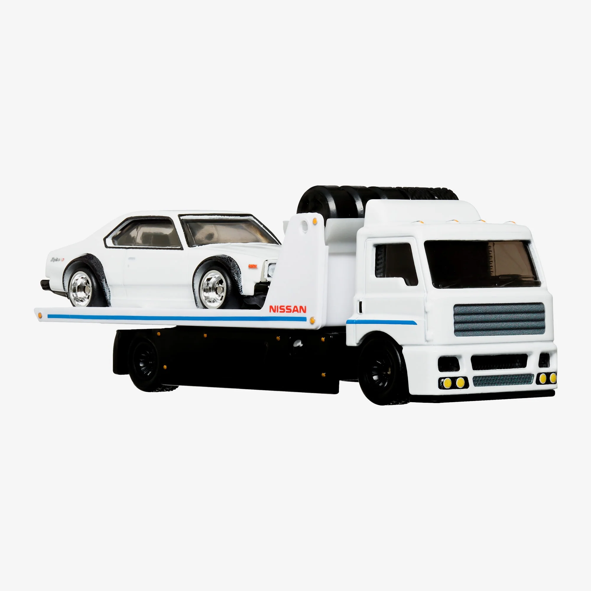 Mattel Creations Hot Wheels Premium Collector Set, 3 Nissan Skyline Cars & 1 Transporter