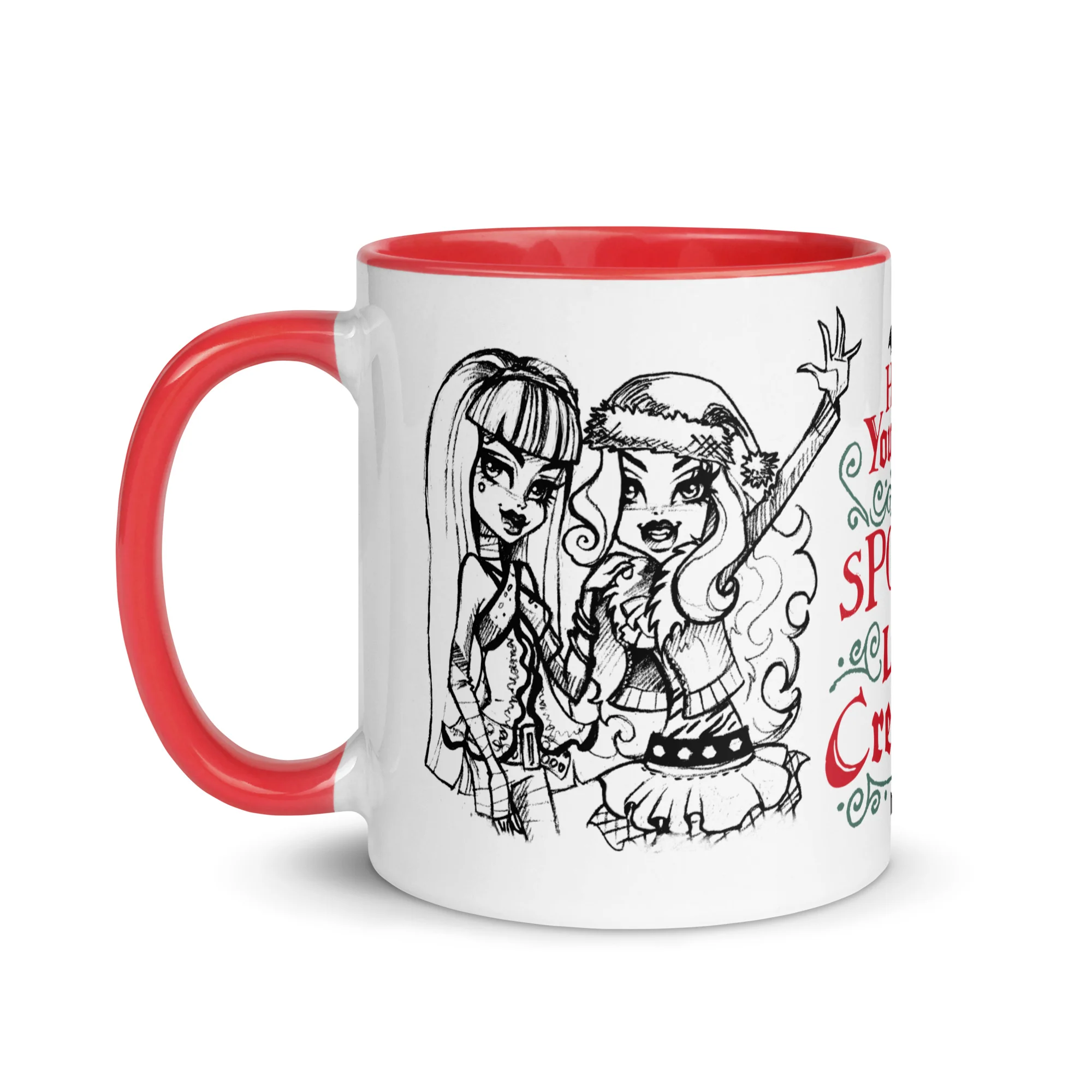 Mattel Creations Monster High Creepmas White Mug
