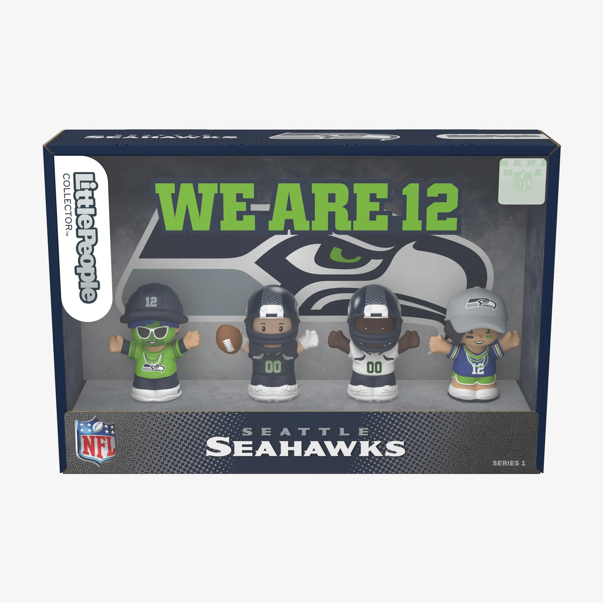 Mattel Creations Little People Collector x NFL Seattle Seahawks Set