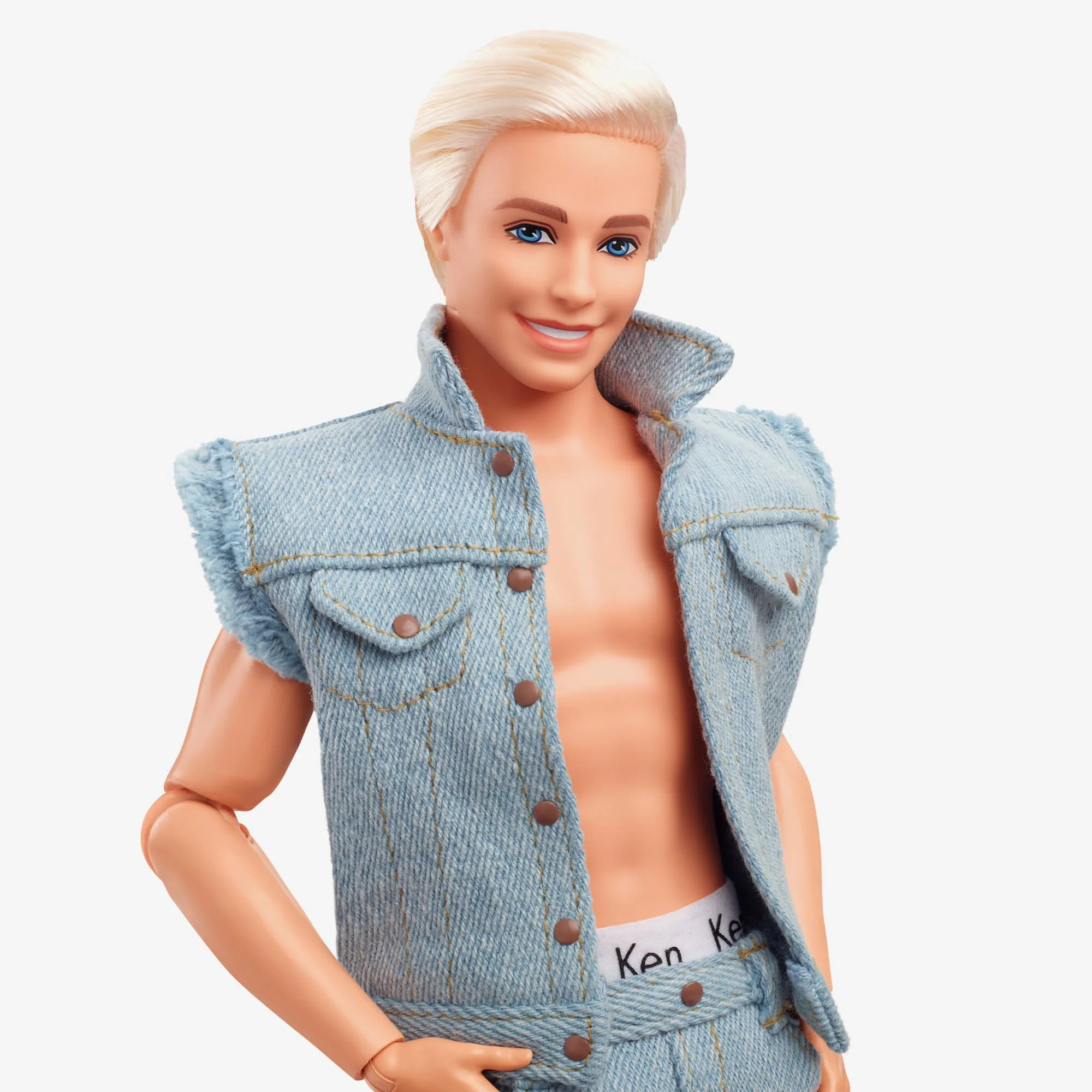 Mattel Creations Ken Doll Wearing Denim Matching Set – Barbie The Movie