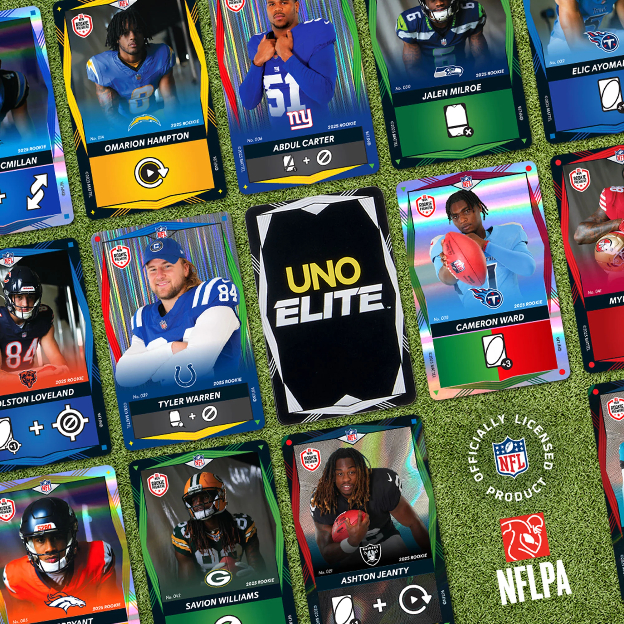 Mattel Creations UNO Elite NFL 2025 Rookie Bundle