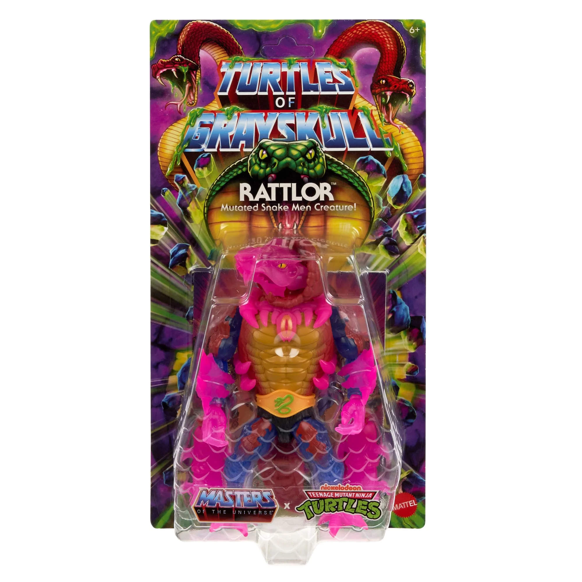 Mattel Creations Turtles of Grayskull Rattlor Action Figure