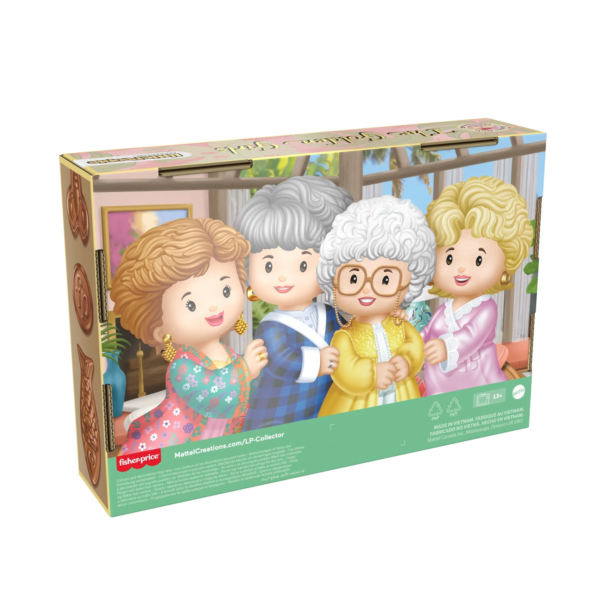 Mattel Creations Little People Collector The Golden Girls Late Night Cheesecake, 40th Anniversary Set
