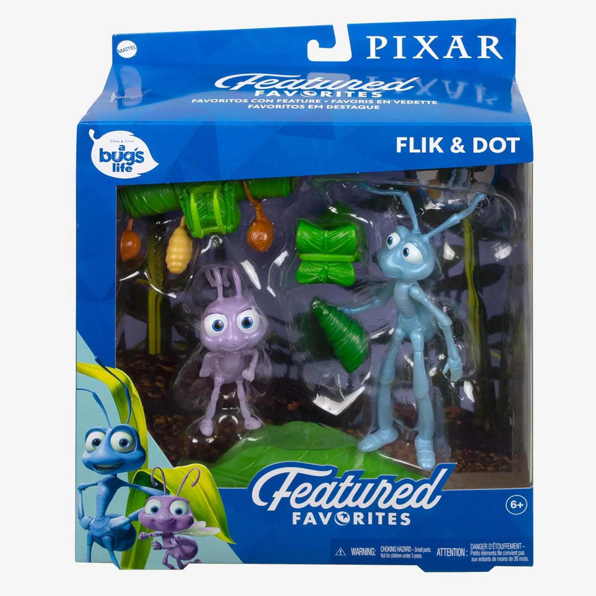 Mattel Creations Pixar Featured Favorites Flik & Dot A Bug's Life Figures
