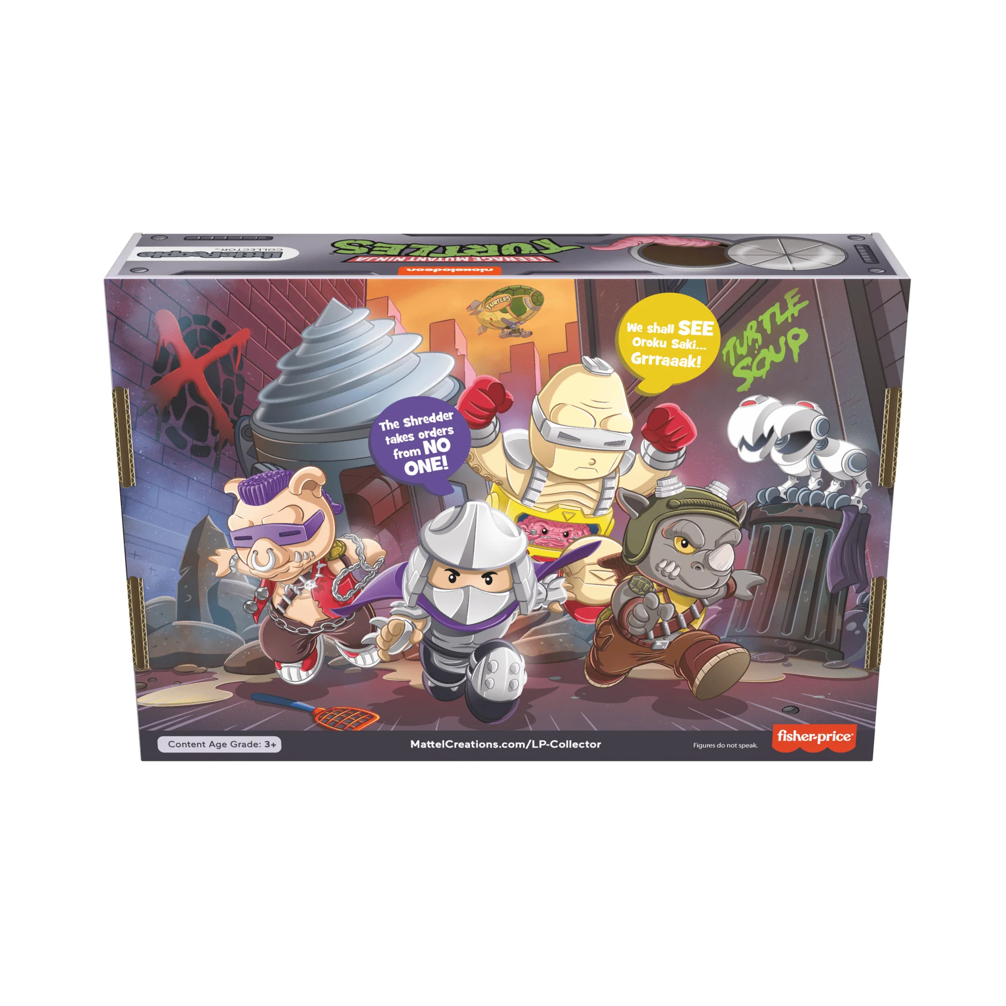 Mattel Creations Little People Collector Teenage Mutant Ninja Turtles: Villains Special Edition Set