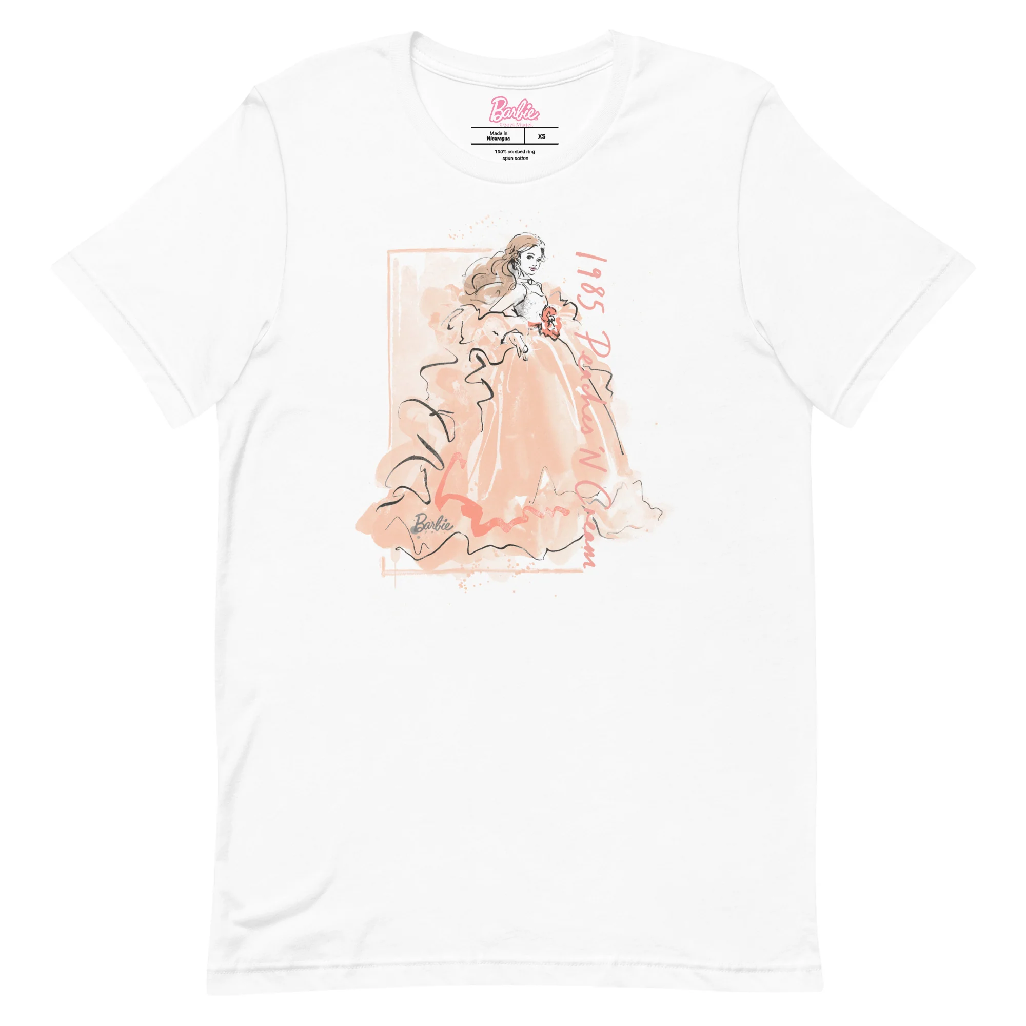 Mattel Creations Barbie Peaches 'n Cream White T-Shirt