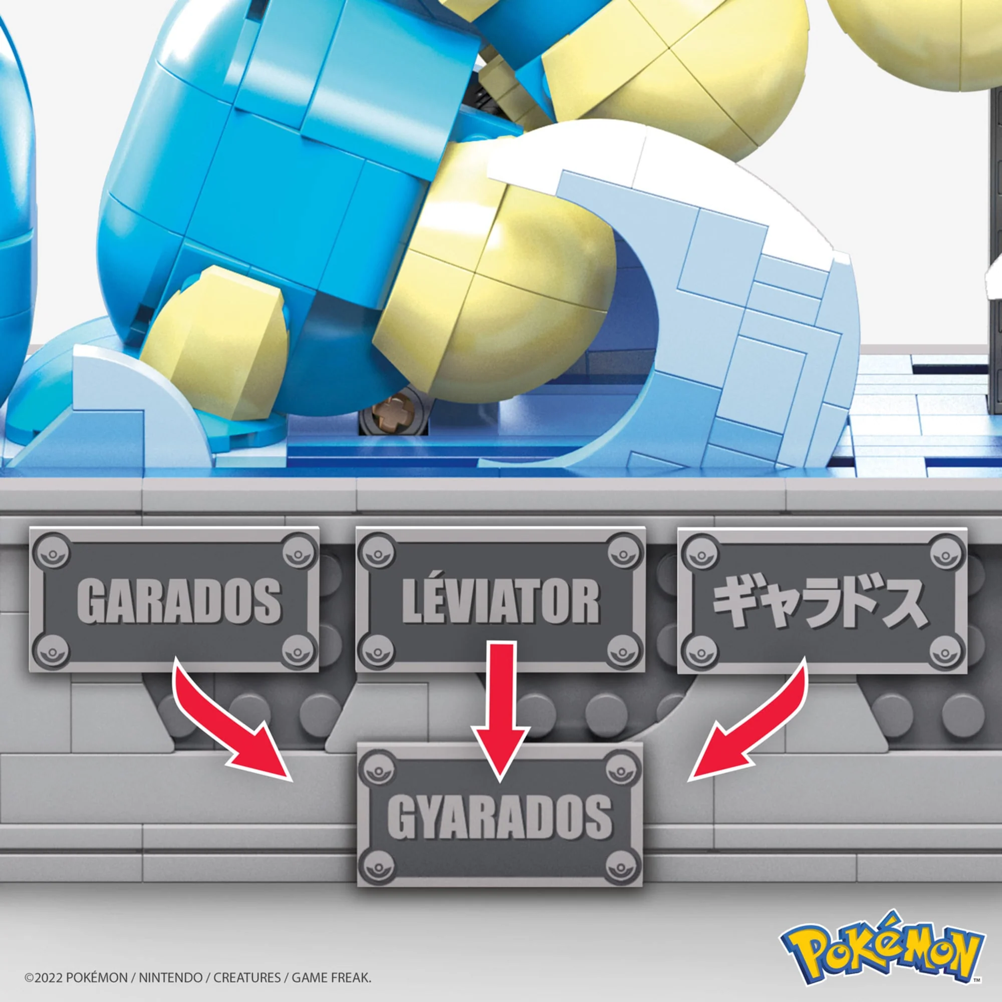 Mattel Creations MEGA Pokemon Motion Gyarados Building Set