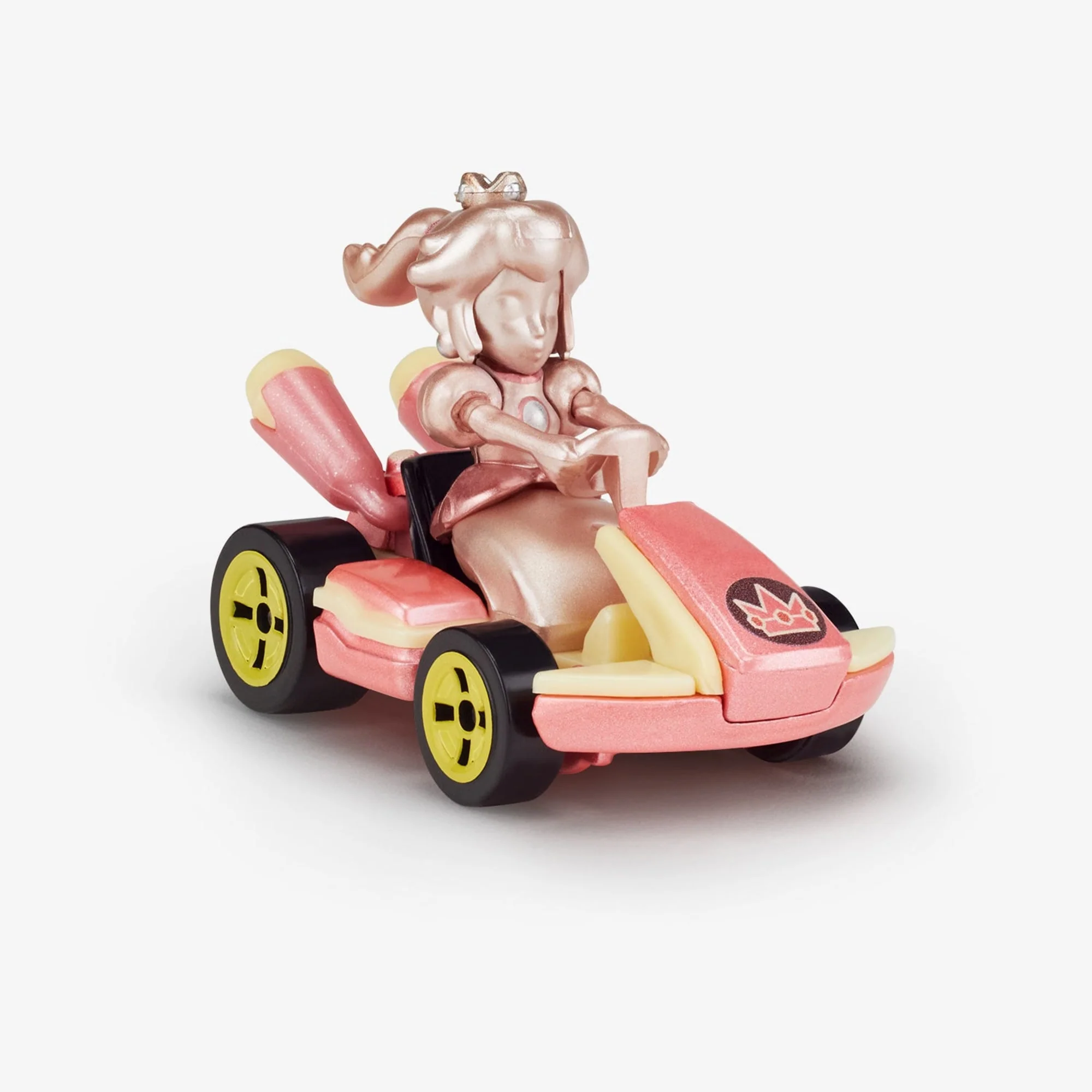 Mattel Creations Hot Wheels Mario Kart Pink Gold Peach Collectible Vehicle