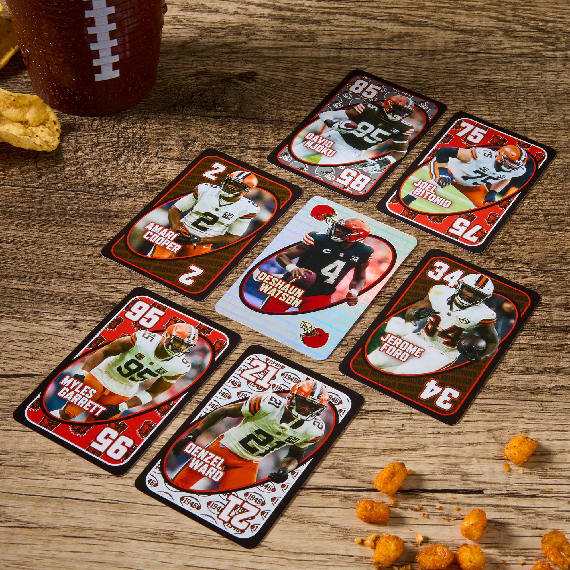 Mattel Creations UNO Fandom NFL Cleveland Browns Game Deck