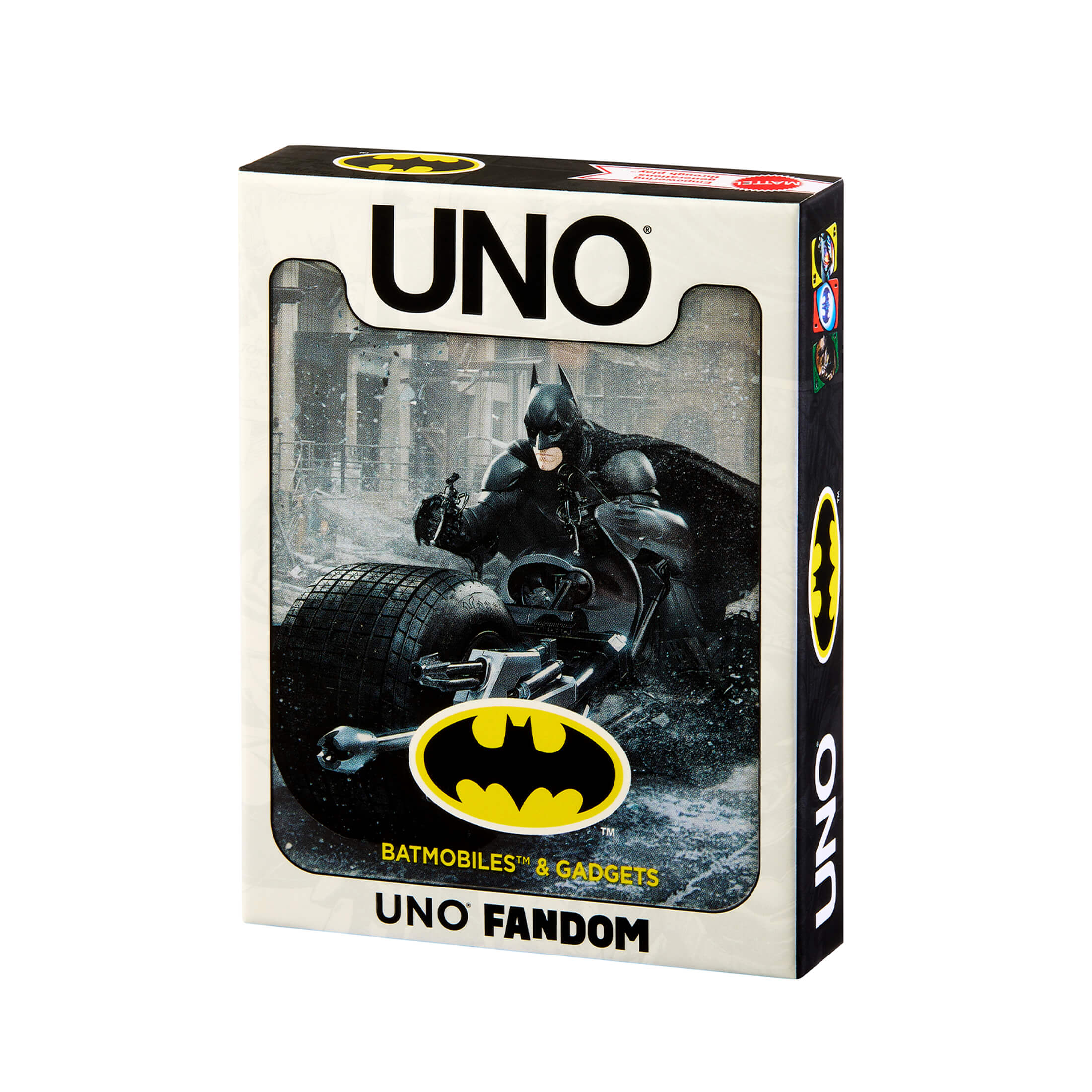 Mattel Creations UNO Fandom Batman: Batmobiles & Gadgets Deck