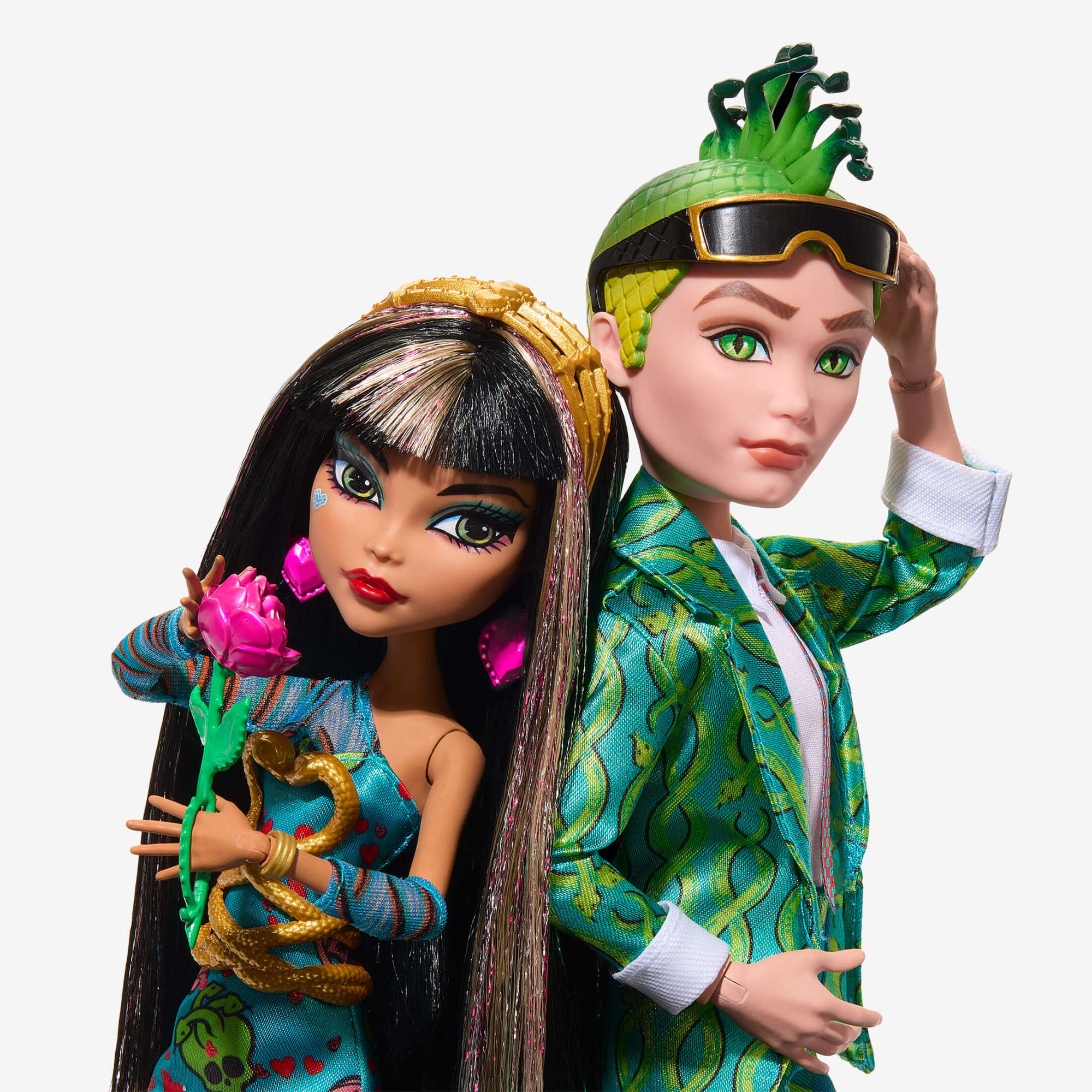 Mattel Creations Monster High Cleo and Deuce Howliday Love Edition 2 Pack