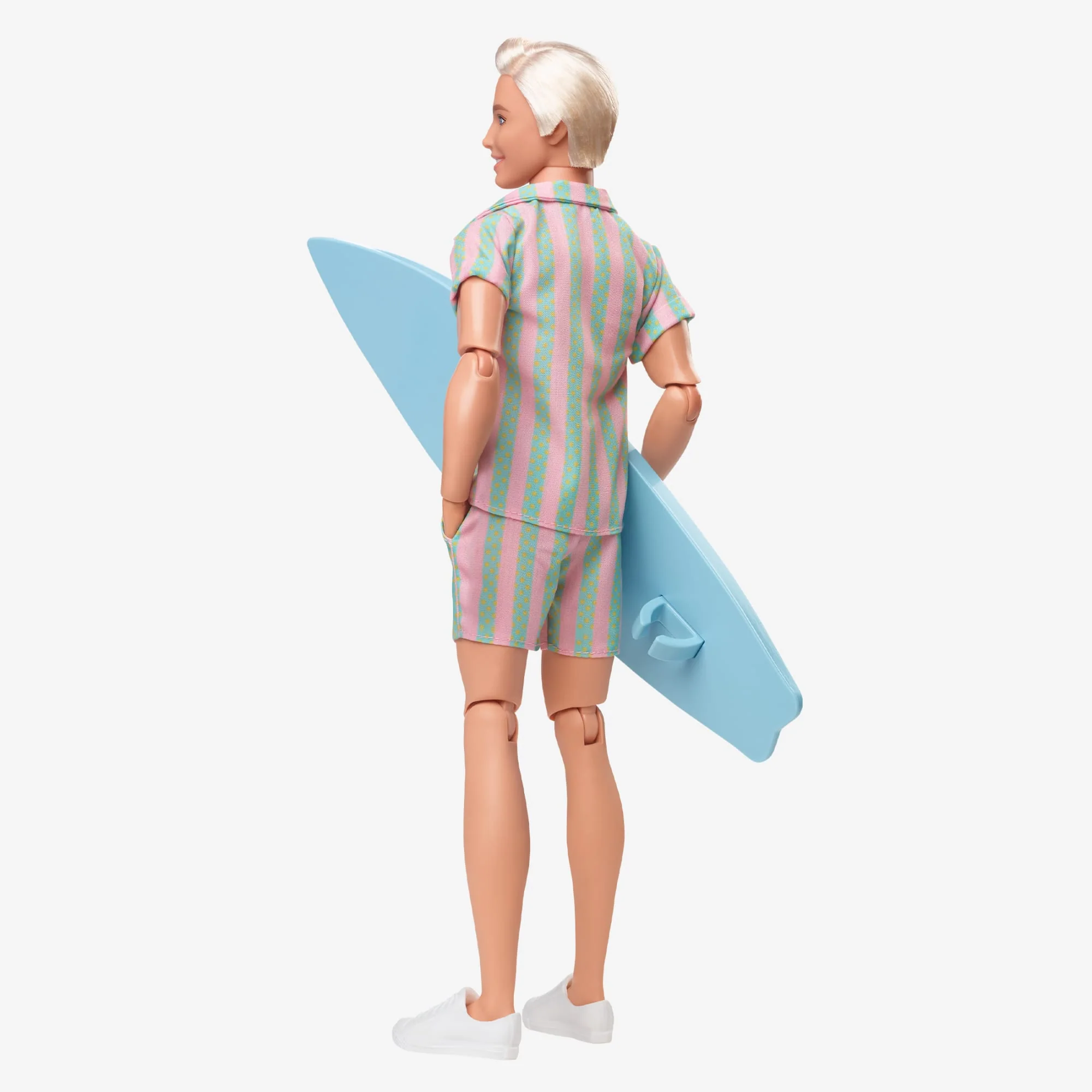Mattel Creations Ken Doll Wearing Pastel Striped Beach Matching Set – Barbie The Movie