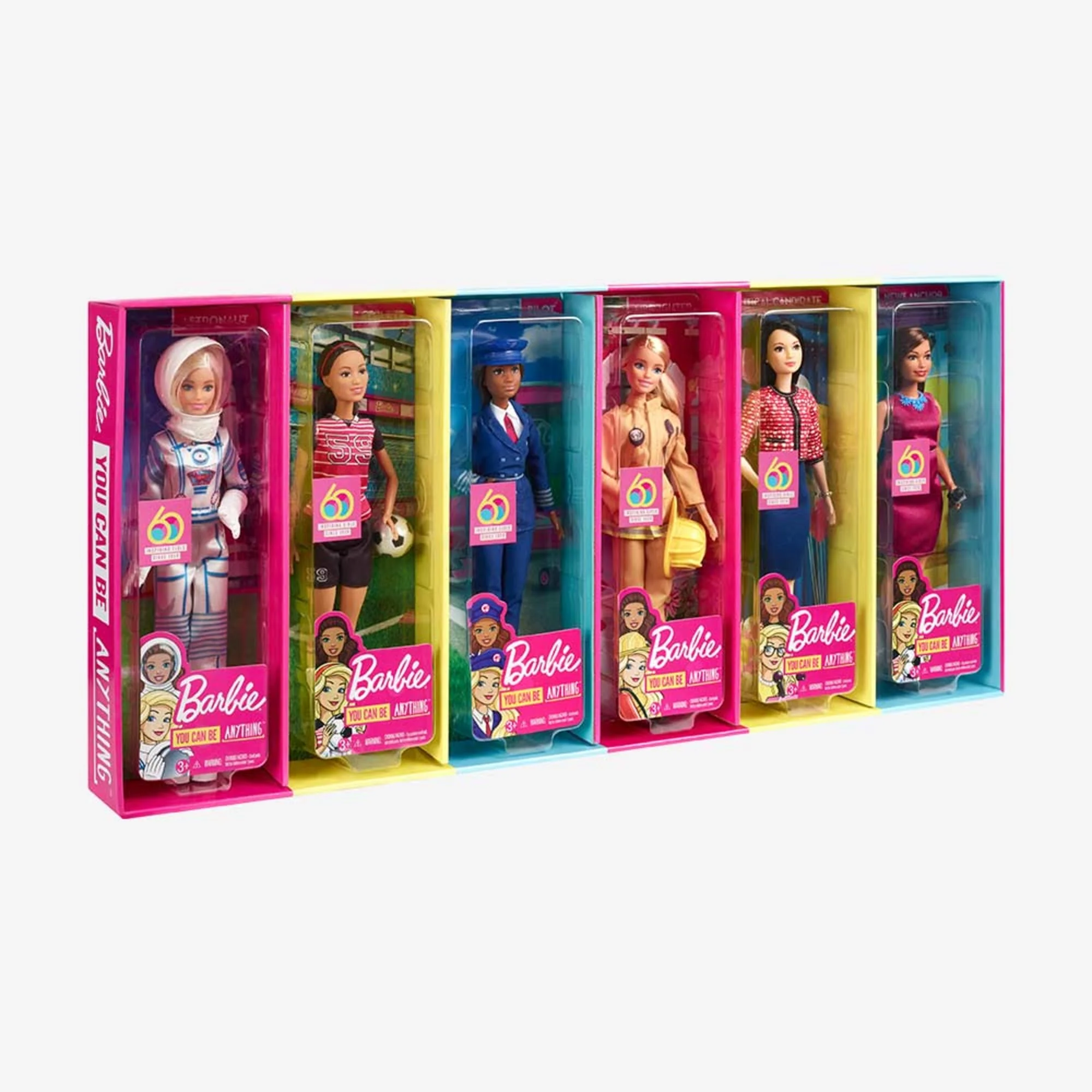 Mattel Creations Barbie 60th Anniversary Careers Dolls Limited Edition Bundle