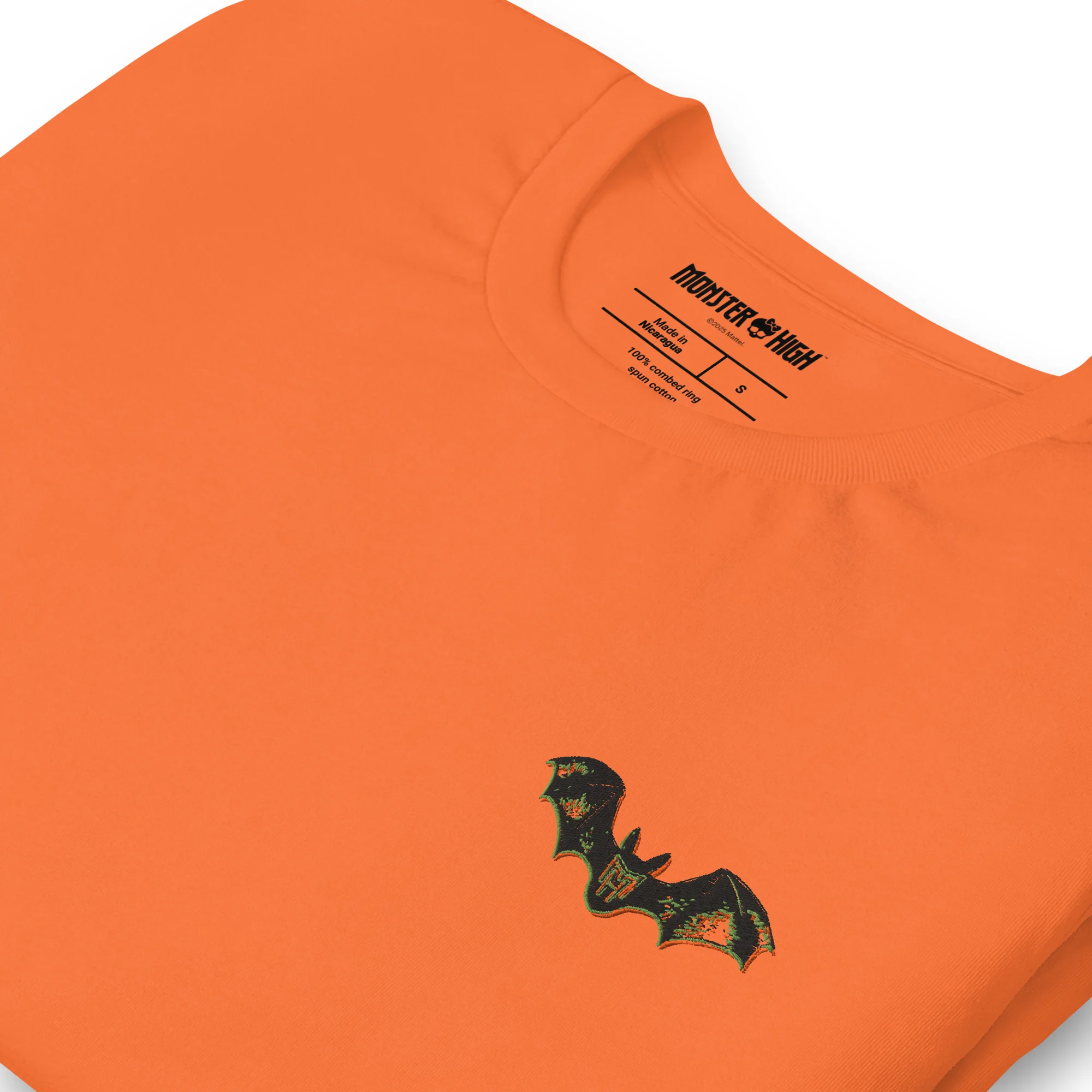 Mattel Creations Monster High Draculaura Embroidered Orange T-Shirt