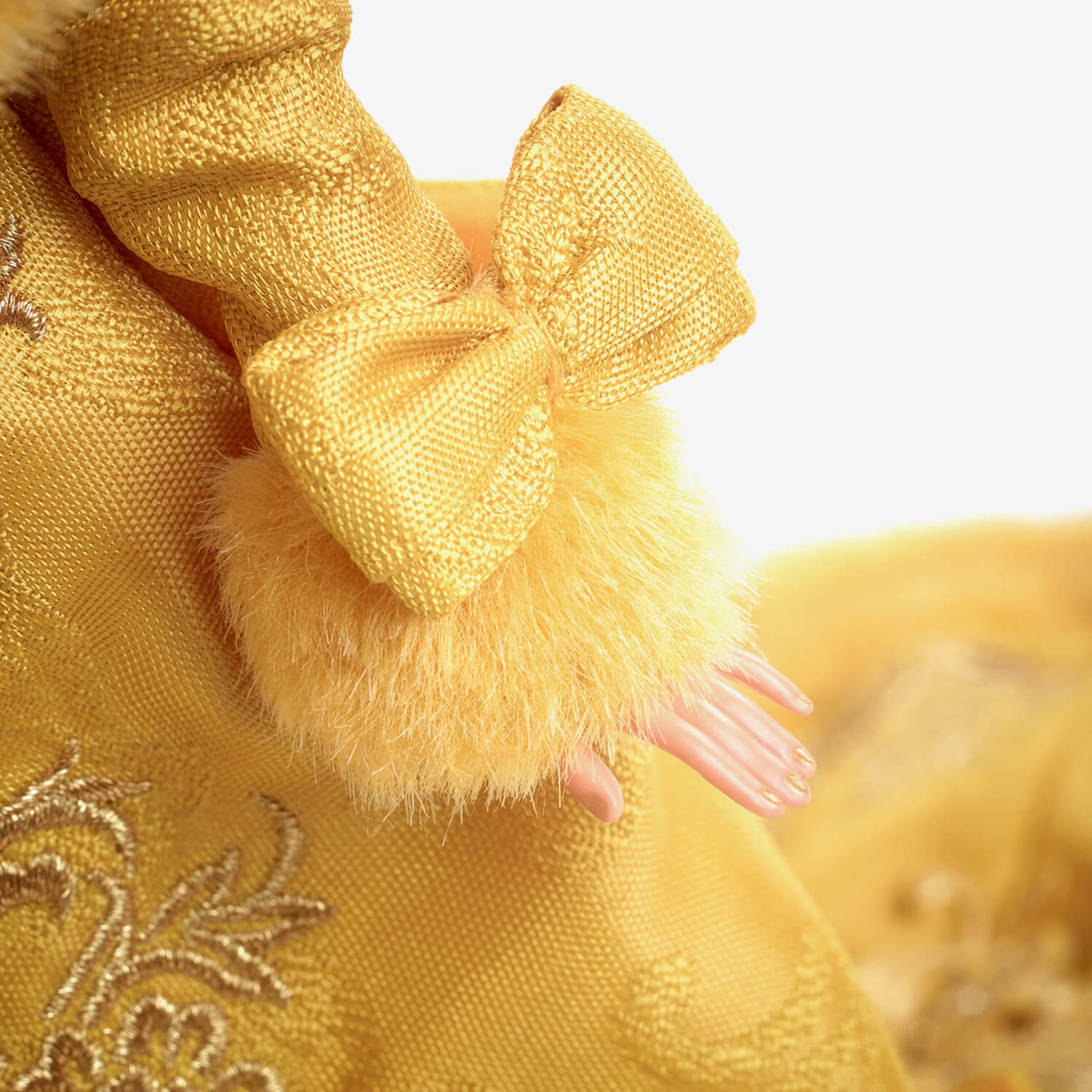 Mattel Creations Guo Pei Barbie Doll Wearing Golden-Yellow Gown