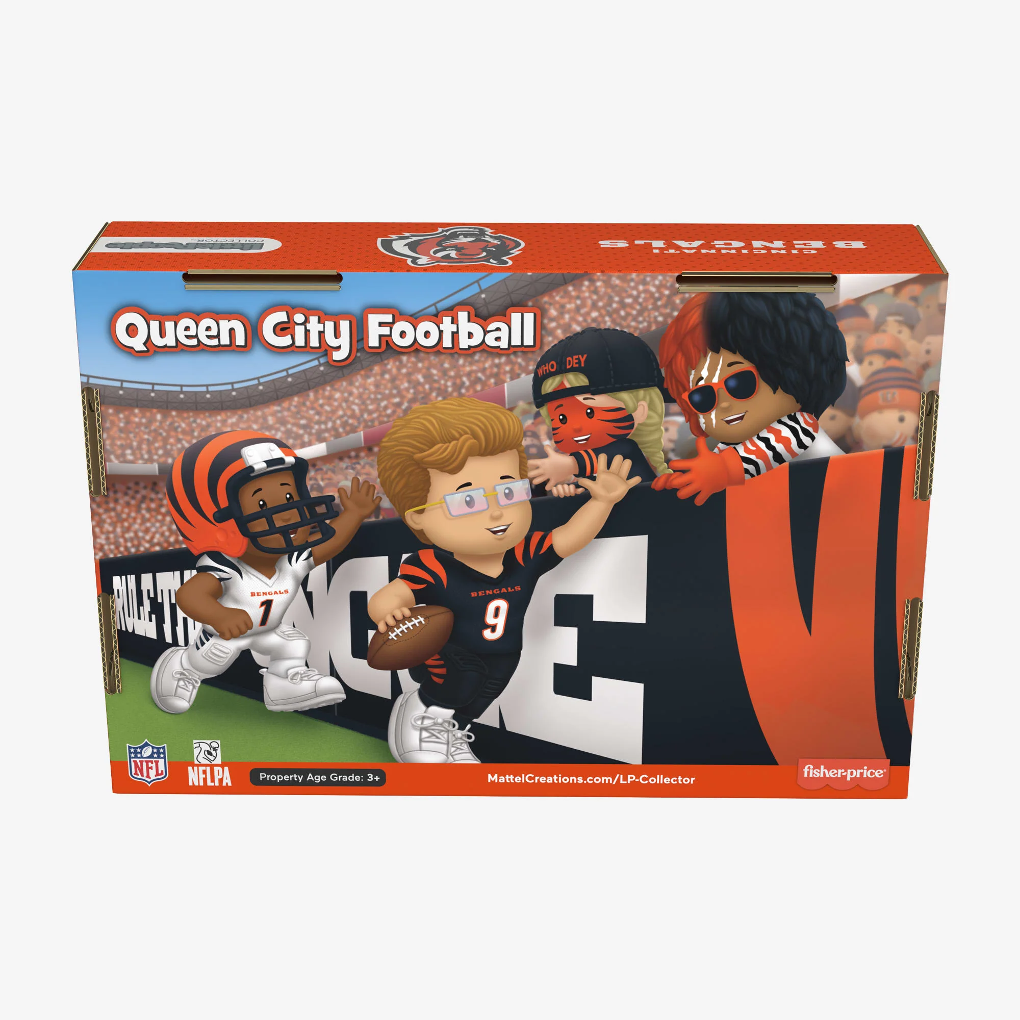 Mattel Creations Little People Collector x NFL Cincinnati Bengals Set
