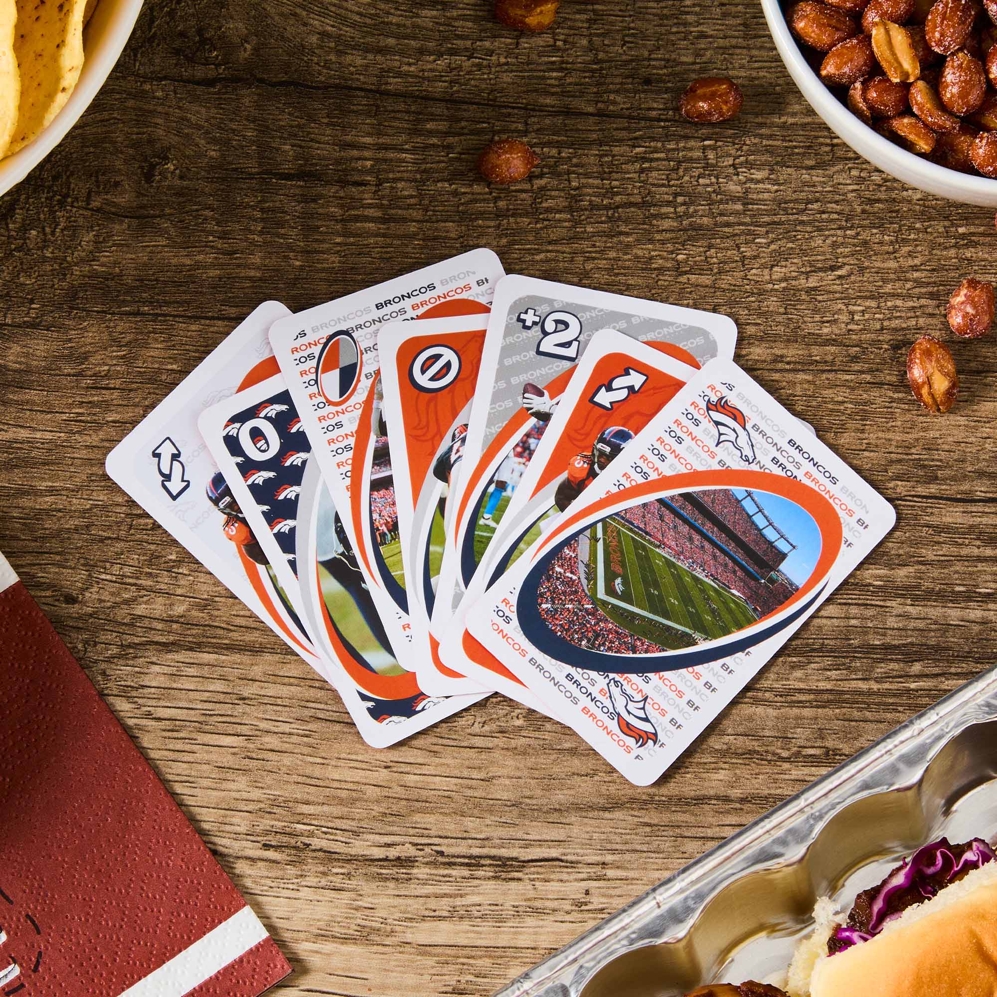 Mattel Creations UNO Fandom NFL Denver Broncos Game Deck