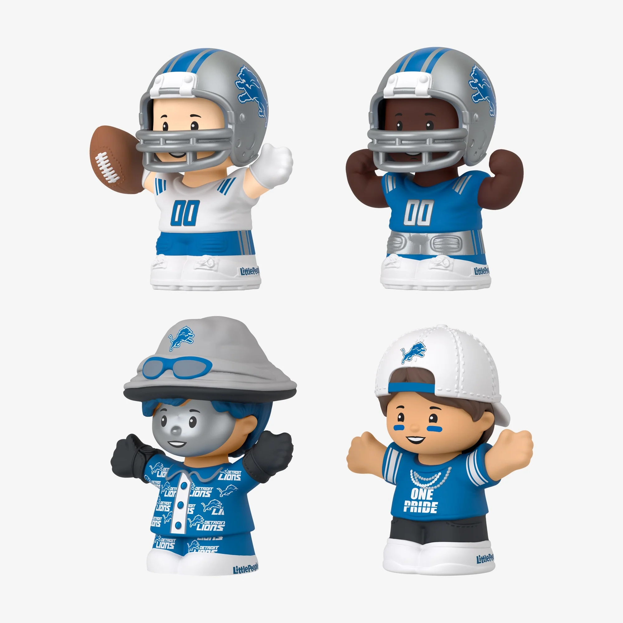 Mattel Creations Little People Collector x NFL Detroit Lions Set