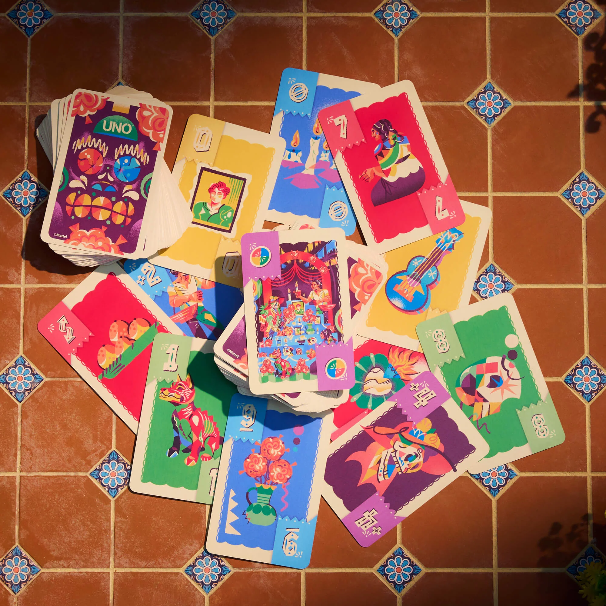 Mattel Creations UNO Canvas Día de Muertos Card Game