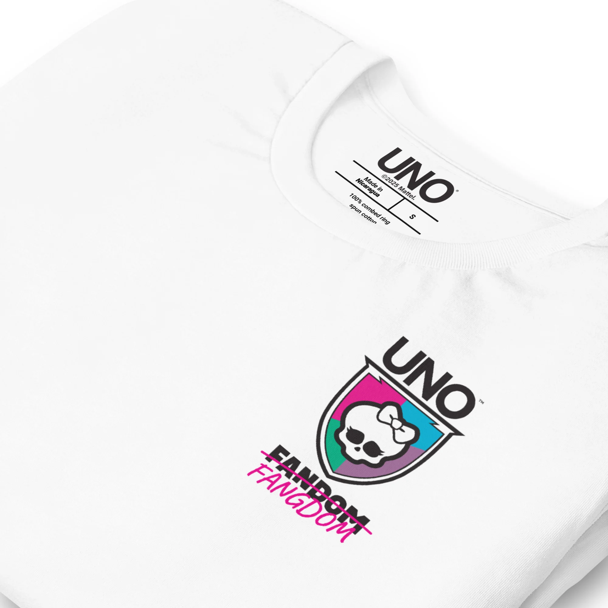 Mattel Creations UNO Monster High Fearbook White T-Shirt
