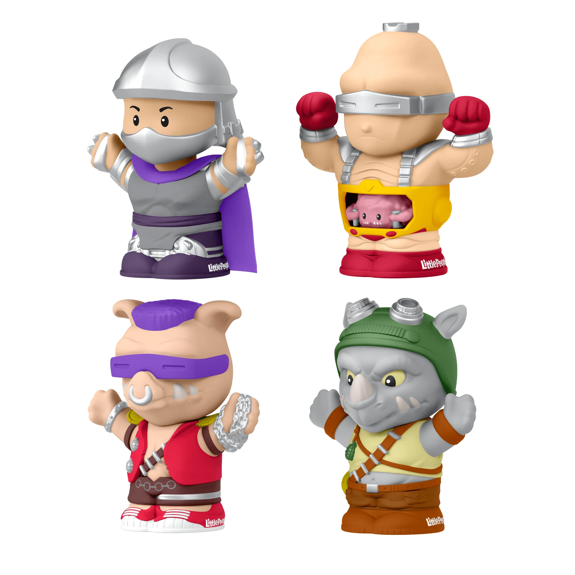Mattel Creations Little People Collector Teenage Mutant Ninja Turtles: Villains Special Edition Set