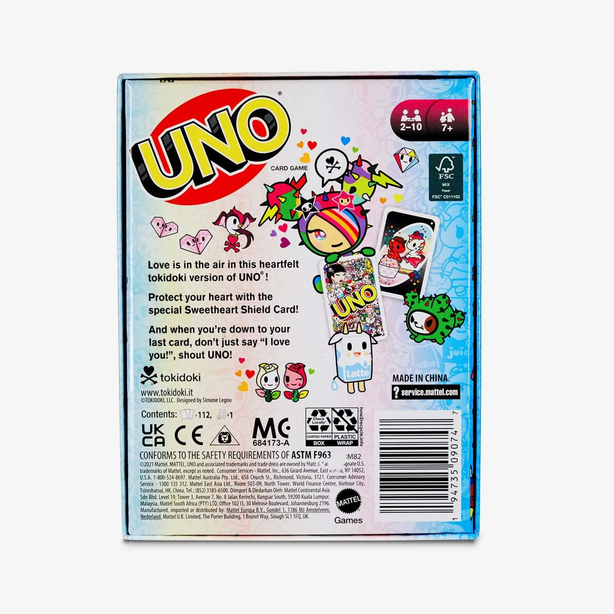 Mattel Creations tokidoki UNO Card Game