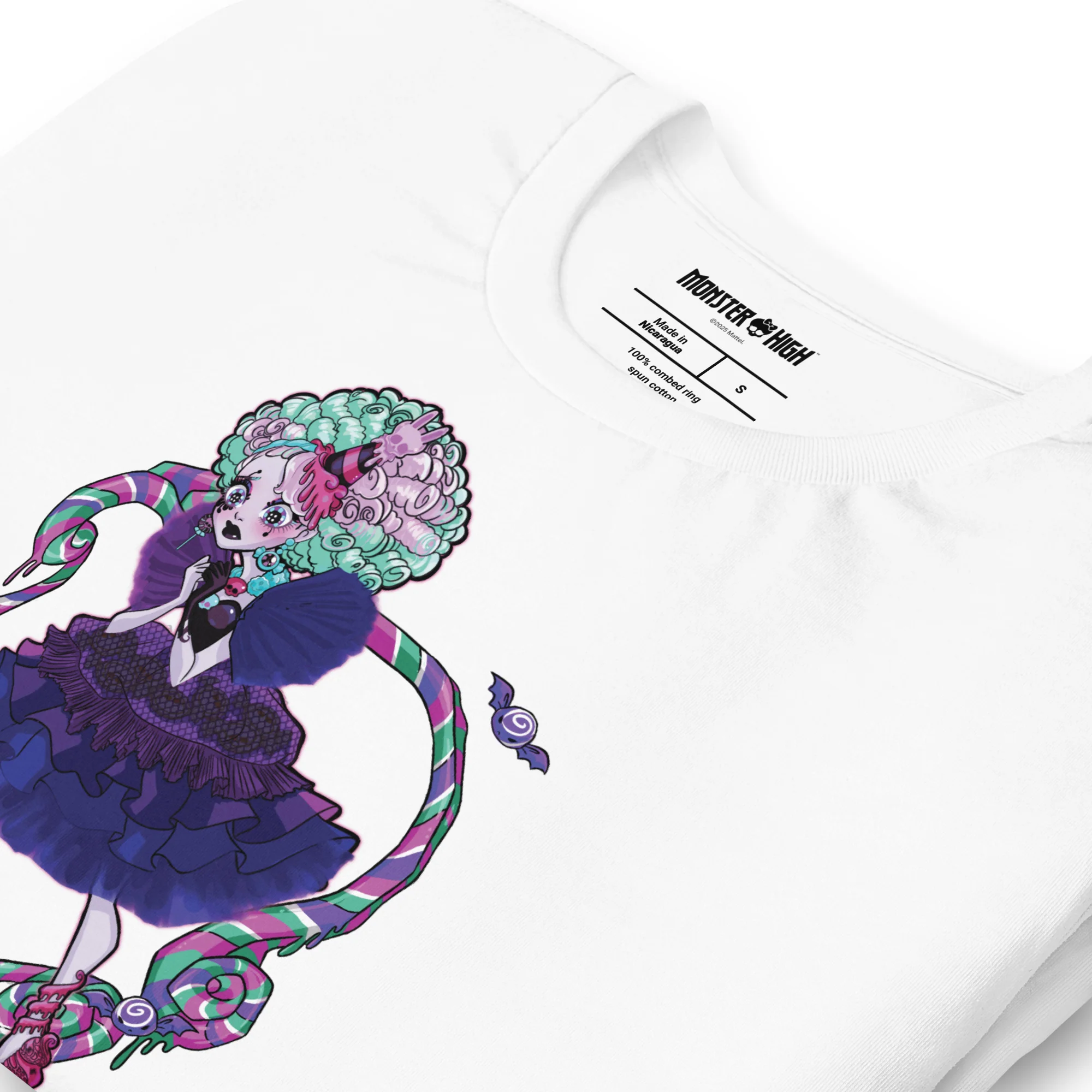 Mattel Creations Monster High Sweet Scream Twyla White T-Shirt
