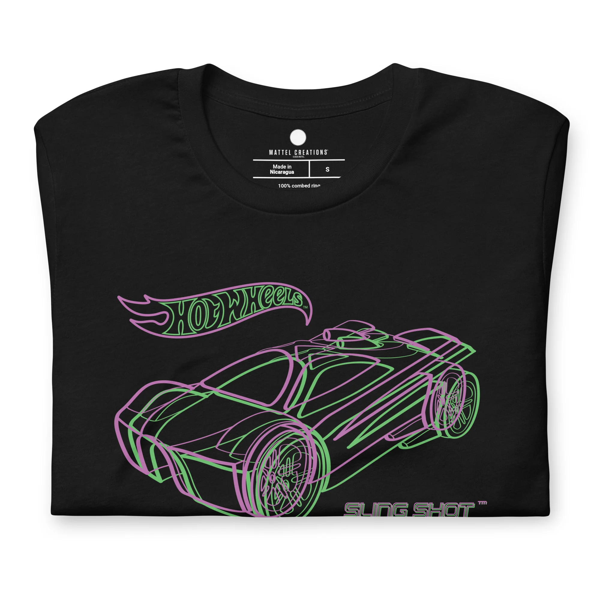Mattel Creations Hot Wheels MC Revealed Fan-Designed Black T-Shirt
