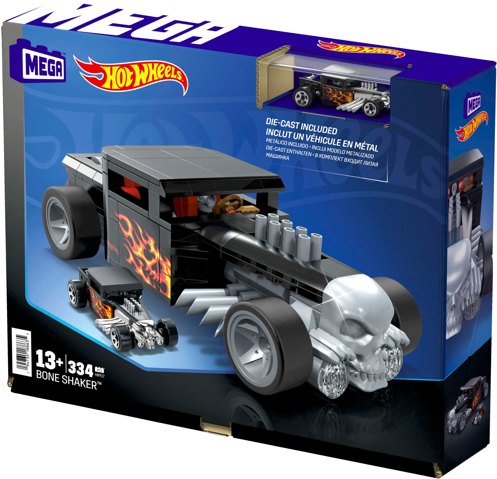 Mattel Creations MEGA Showcase Hot Wheels Bone Shaker Building Set