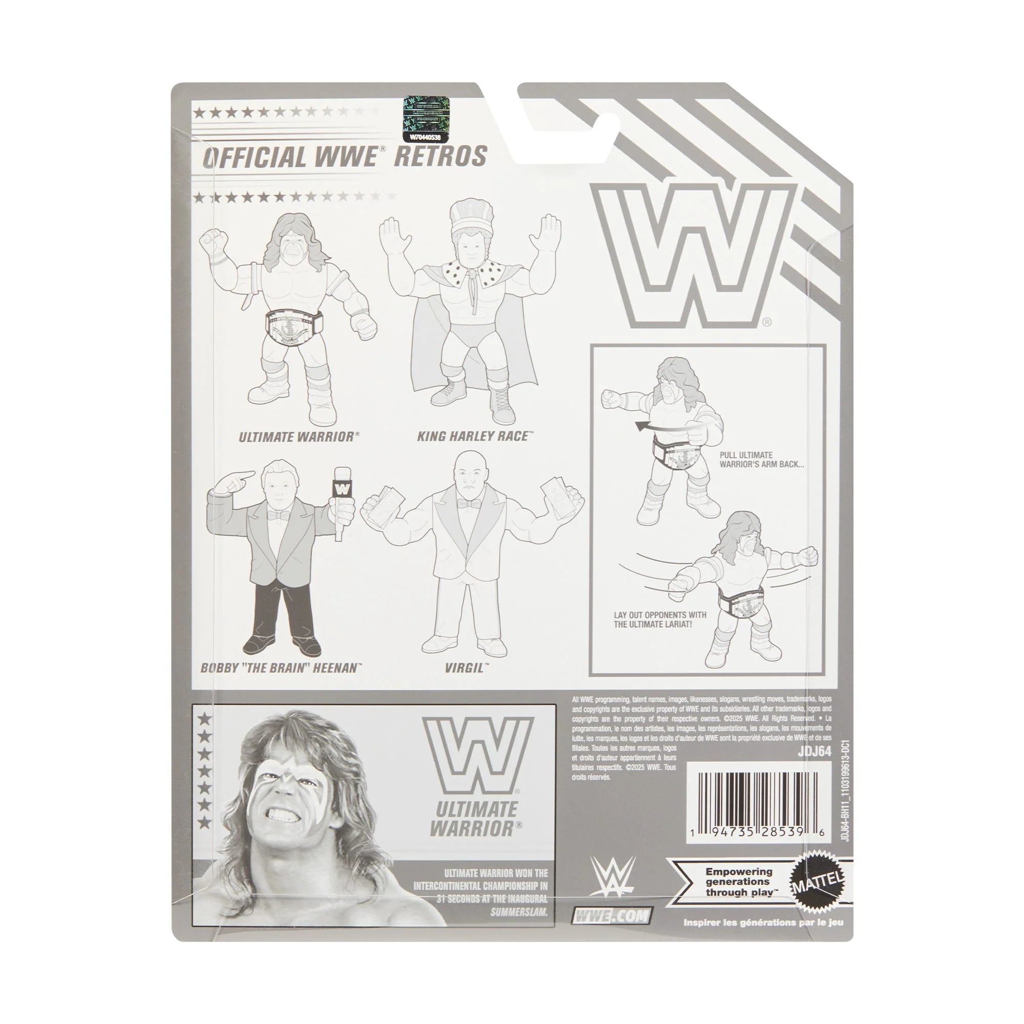 Mattel Creations WWE Official Retro 4-Pack Action Figures