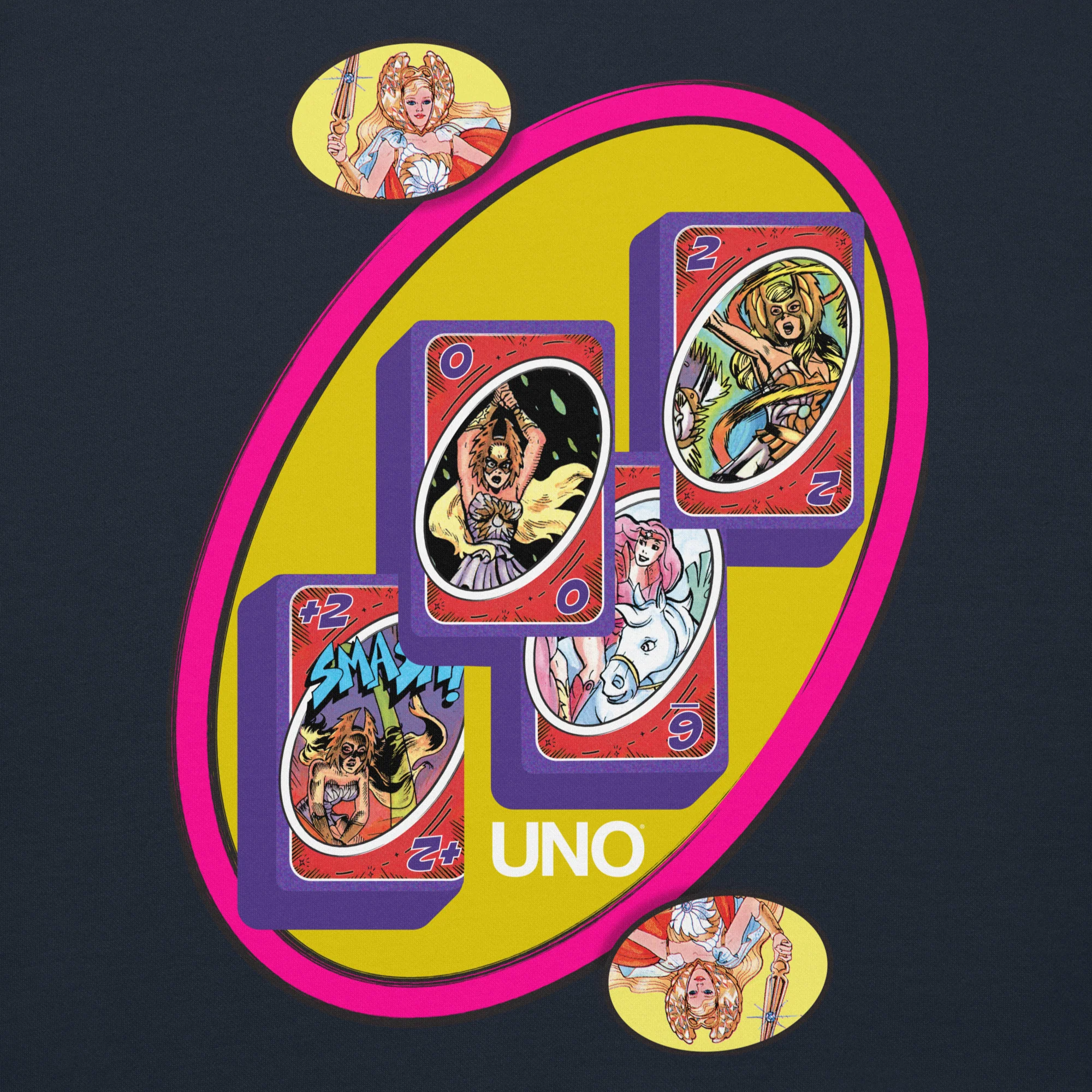Mattel Creations UNO Masters of the Universe She-Ra Princess Power Black Hoodie