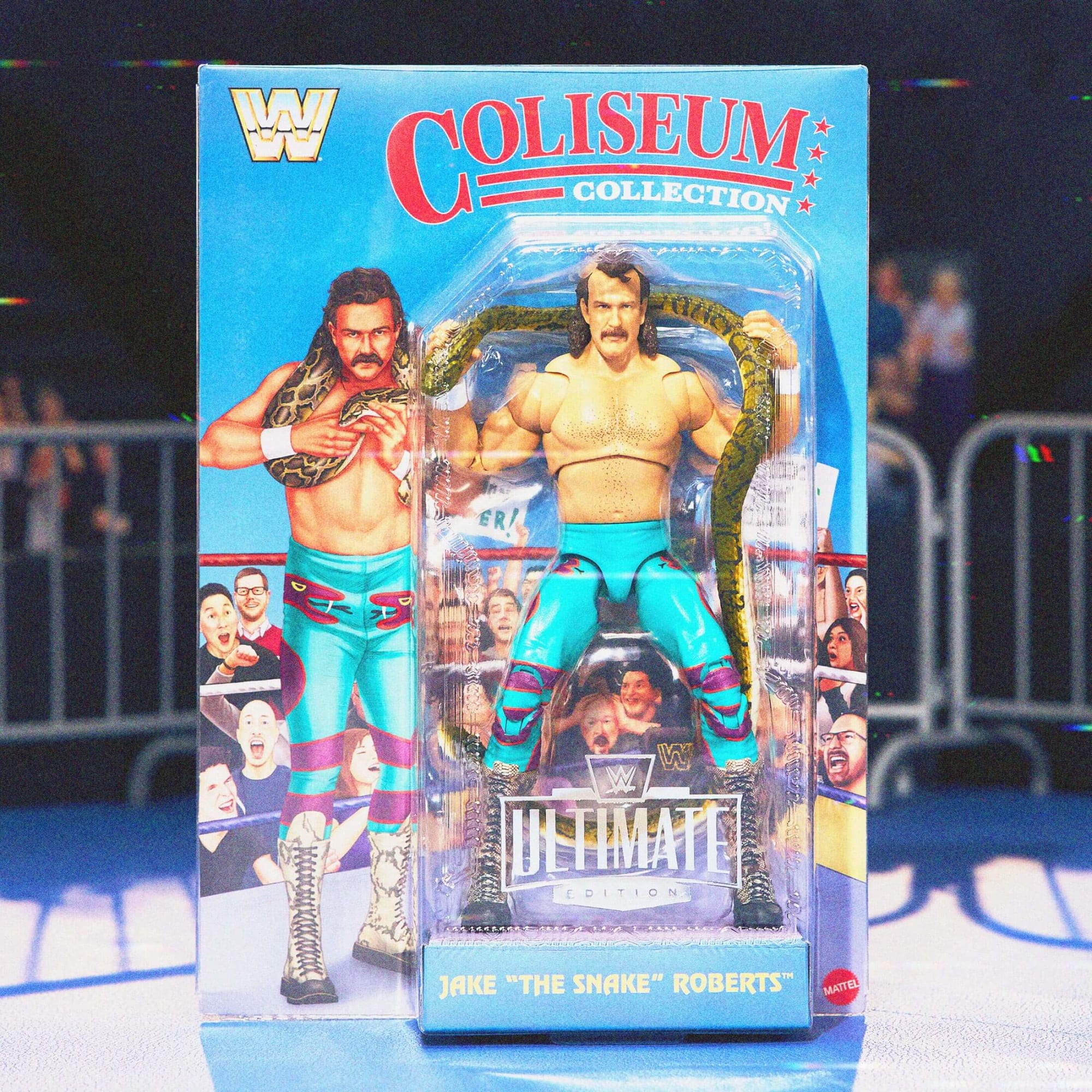 Mattel Creations WWE Action Figure Ultimate Edition Coliseum Collection Jake “The Snake” Roberts & “Ravishing” Rick Rude 2-Pack