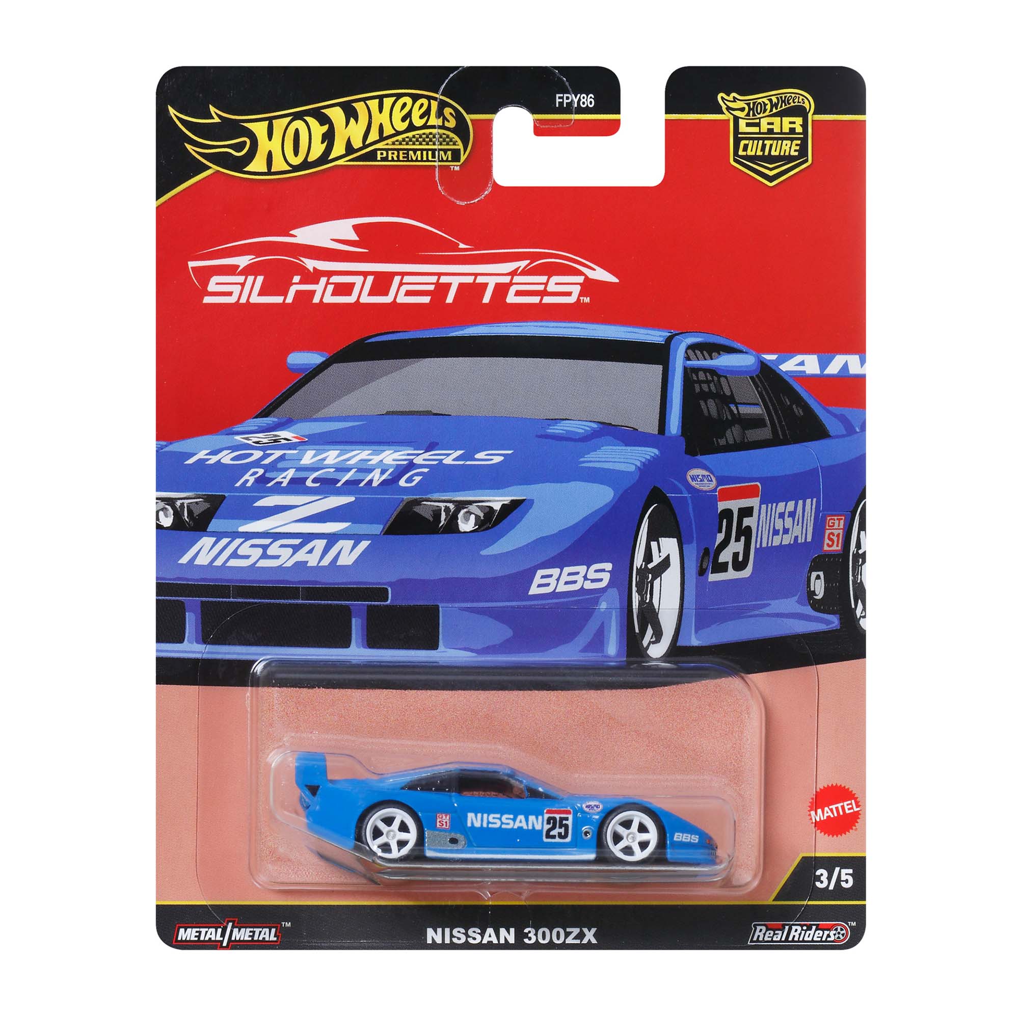 Mattel Creations Hot Wheels Premium Car Culture Silhouettes Nissan300ZX IMSA GTS