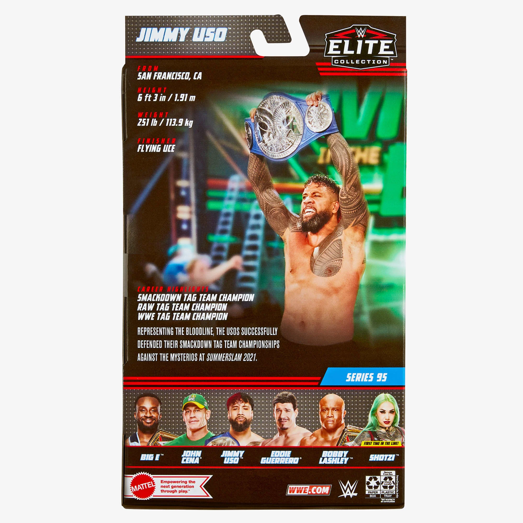 Mattel Creations WWE Jimmy Uso Elite Collection Action Figure