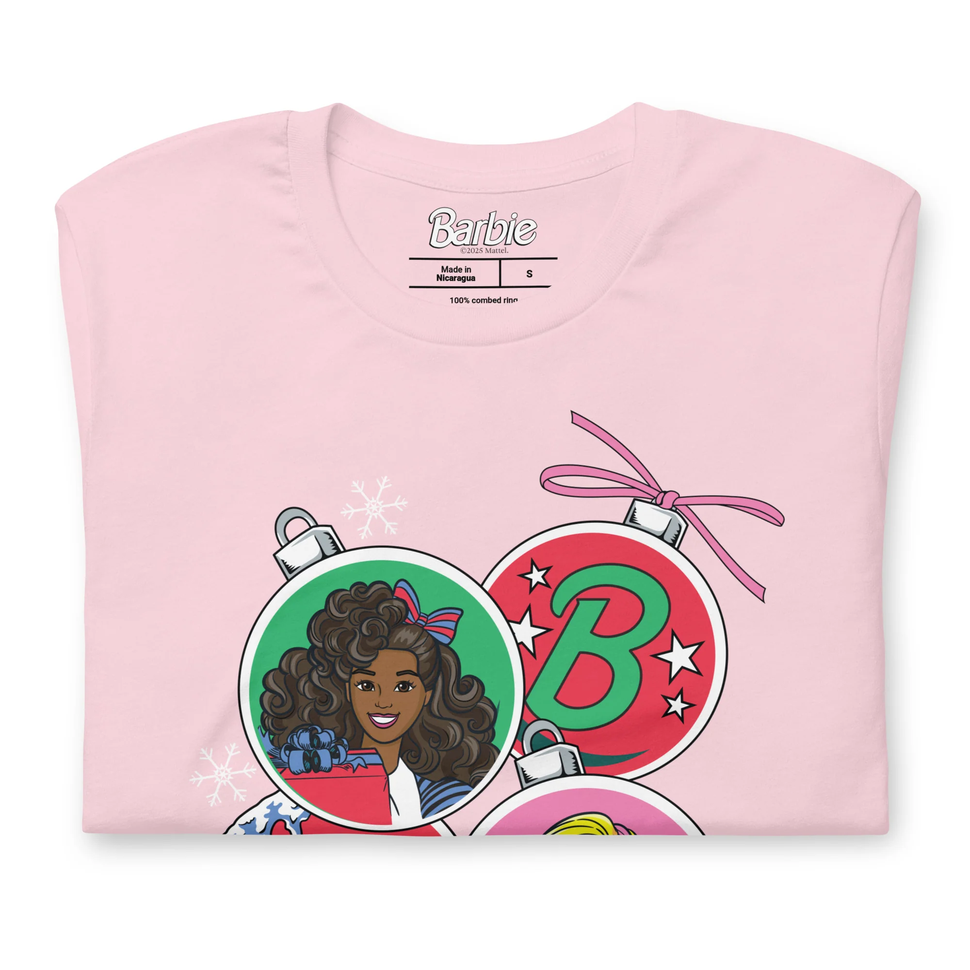 Mattel Creations Barbie Holiday Ornaments Pink T-shirt