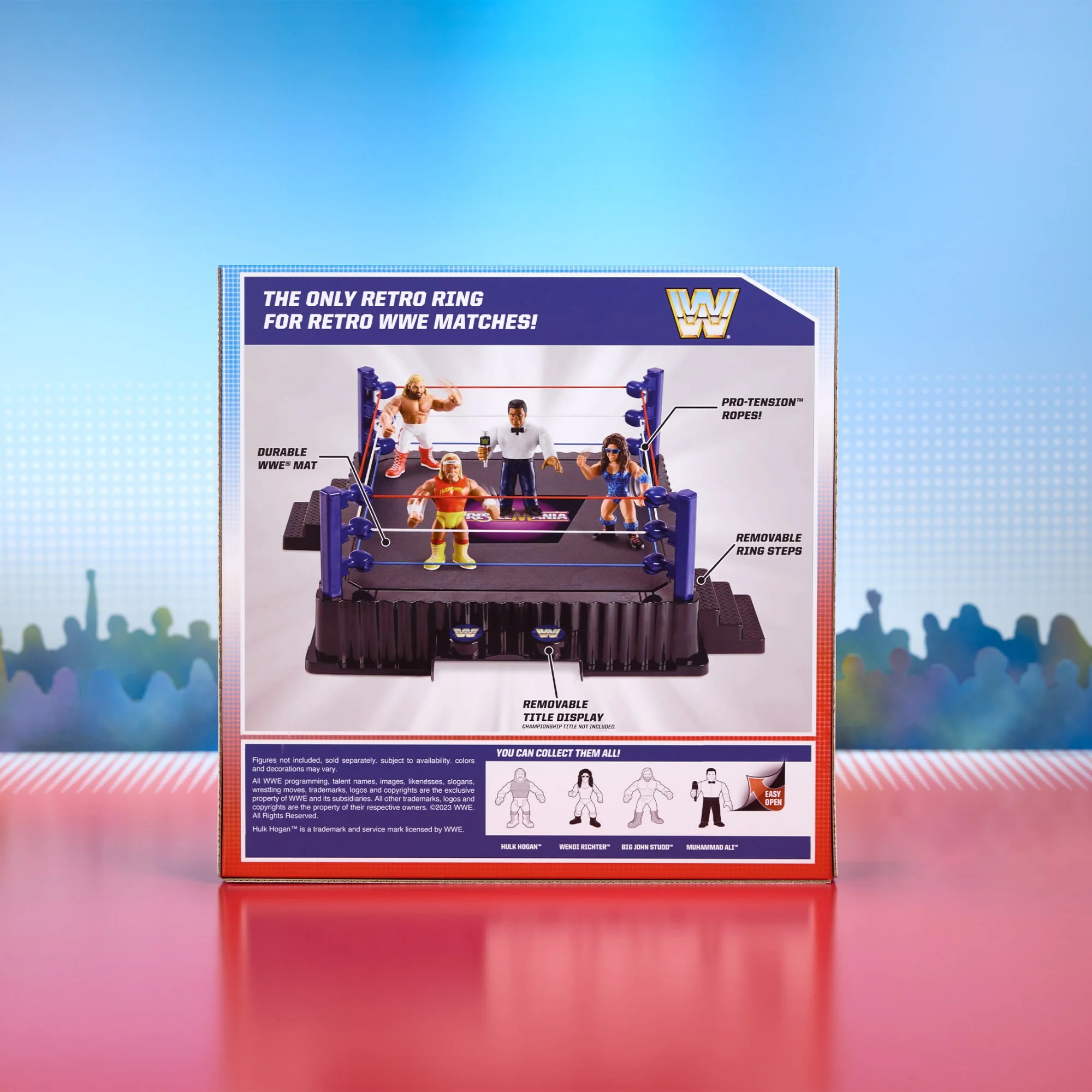 Mattel Creations WWE Retro WrestleMania Ring for Retro Action Figures