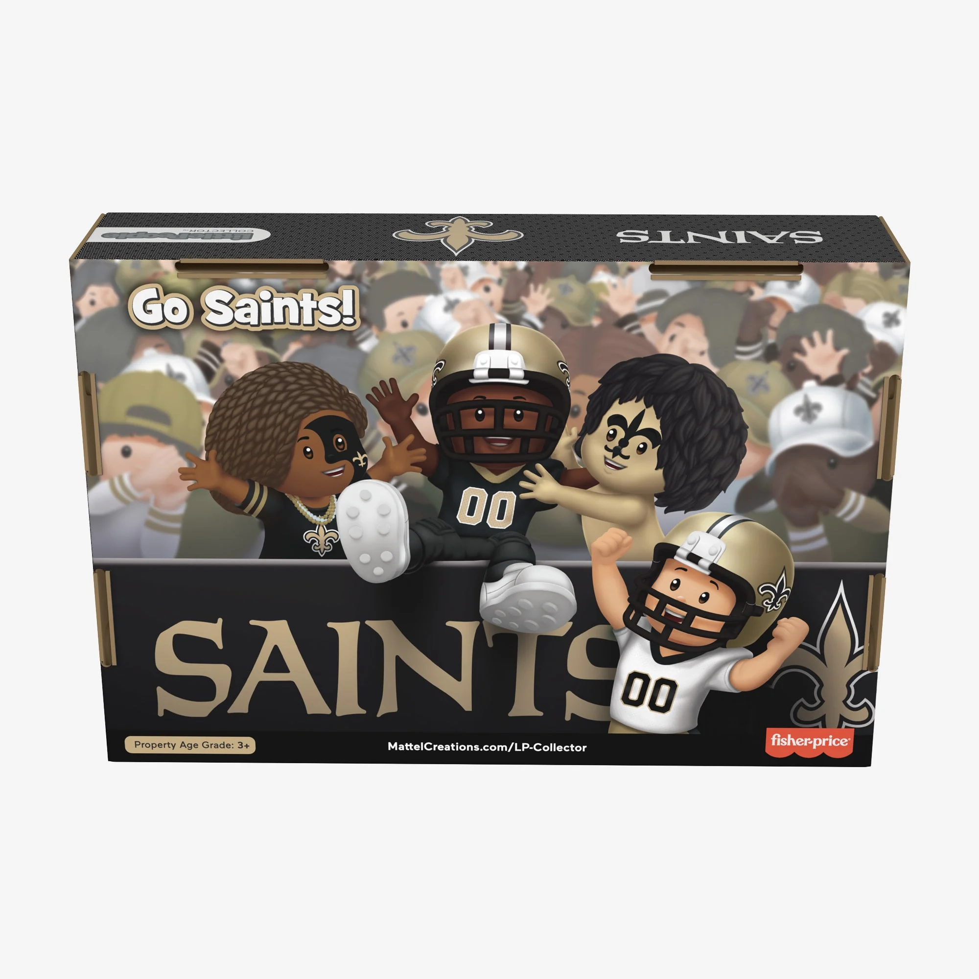 Mattel Creations Little People Collector x NFL New Orleans Saints Set