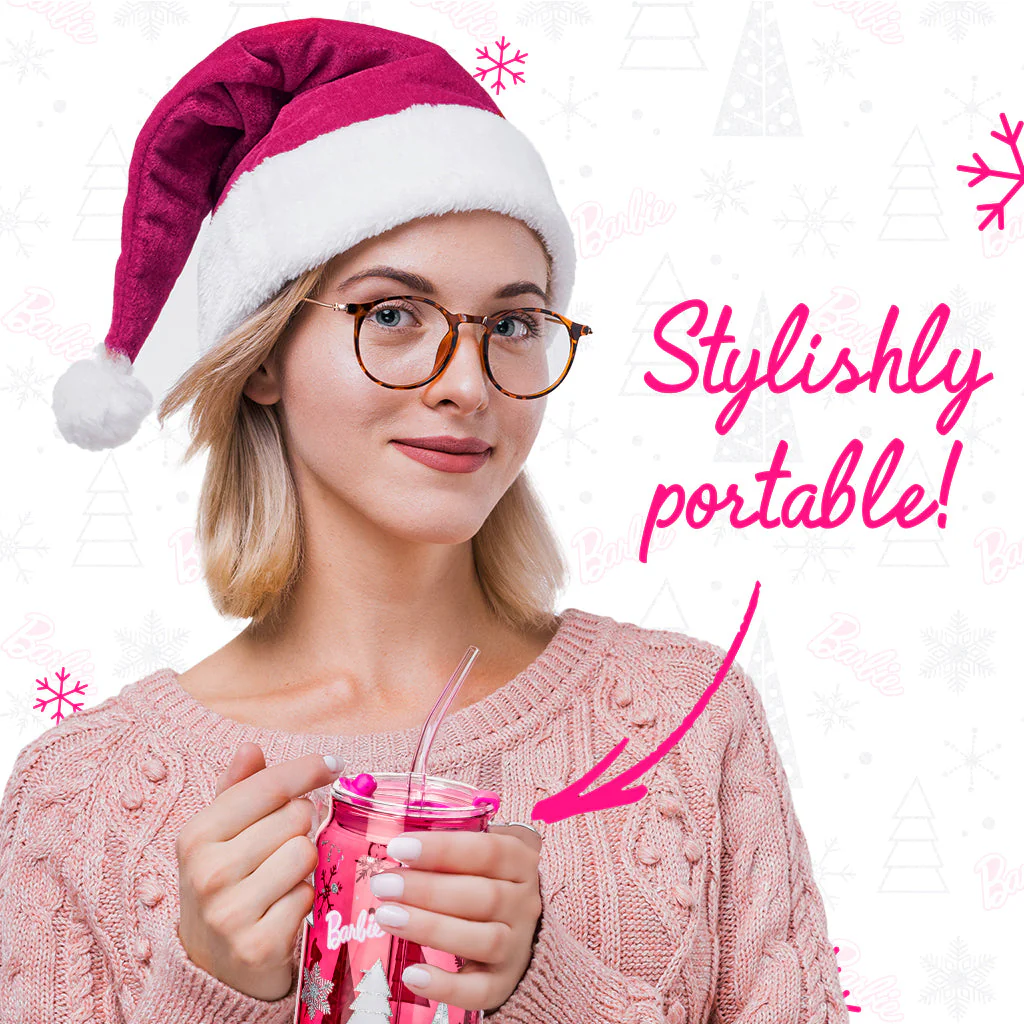 Mattel Creations Barbie™ Christmas Drinking Glasses - 20 Oz