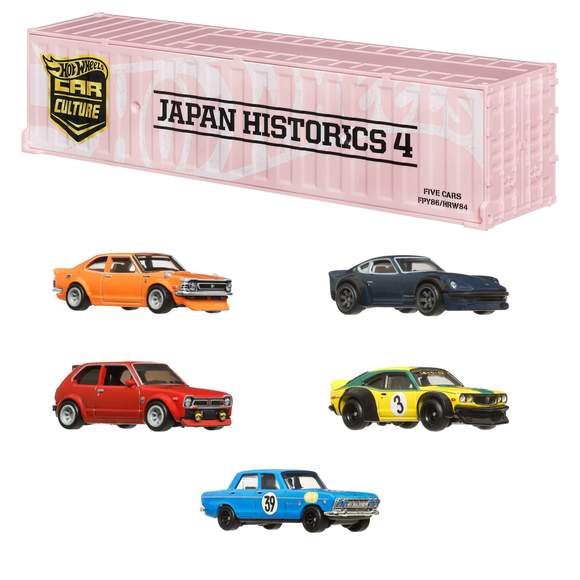 Mattel Creations Hot Wheels Car Culture Japan Historics 4 Container Set