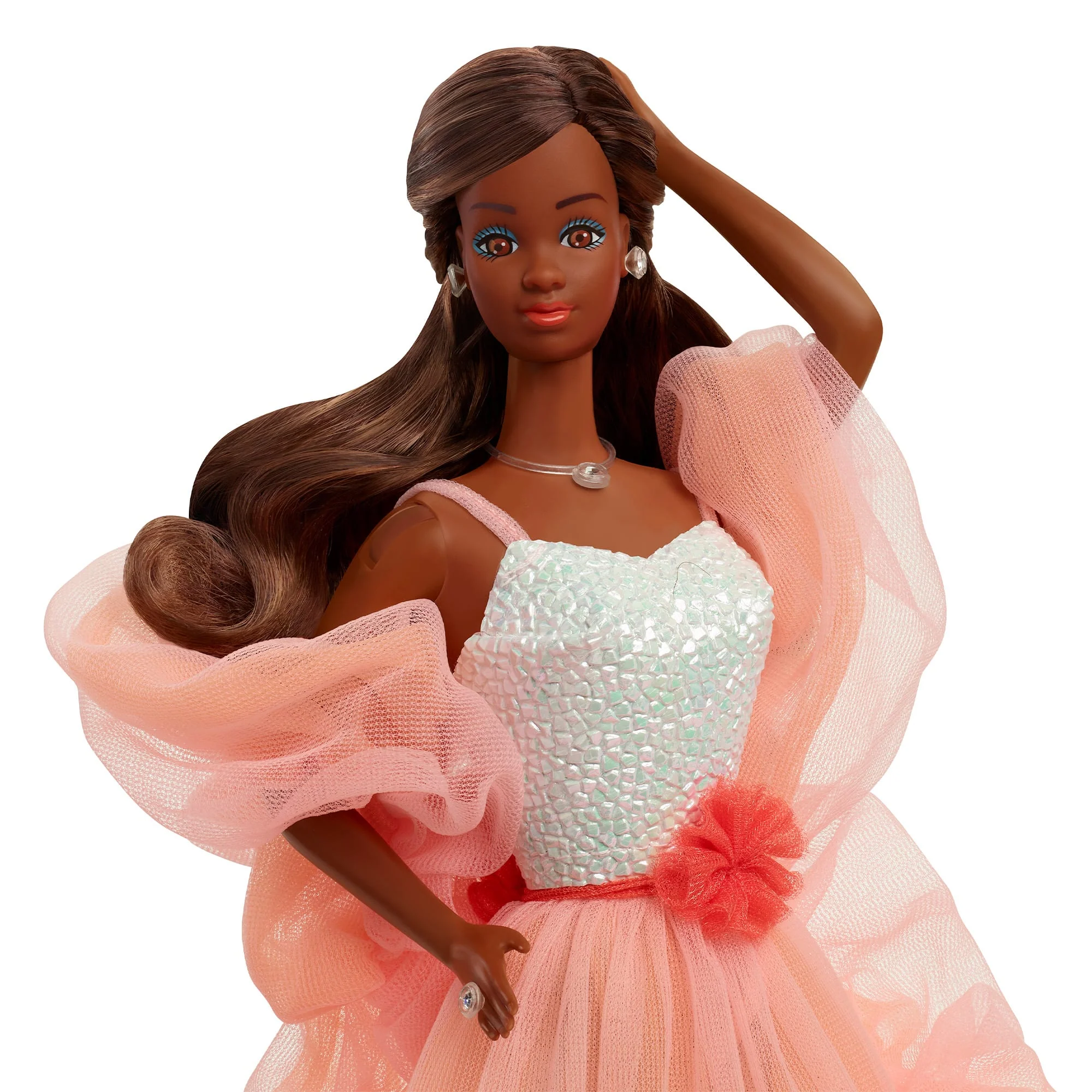 Mattel Creations Peaches 'n Cream Barbie Doll, Brown Hair