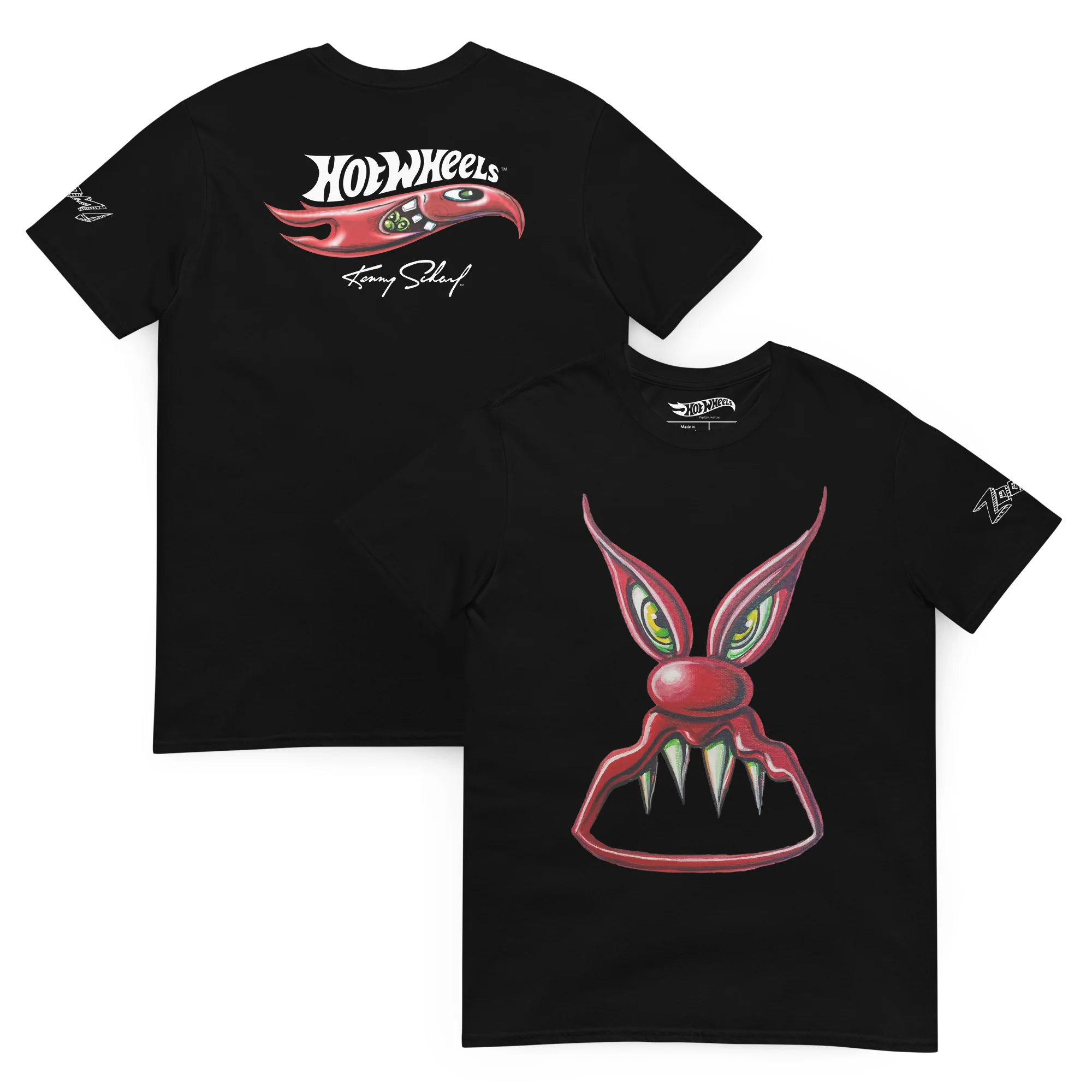 Mattel Creations Hot Wheels x Kenny Scharf Black T-Shirt