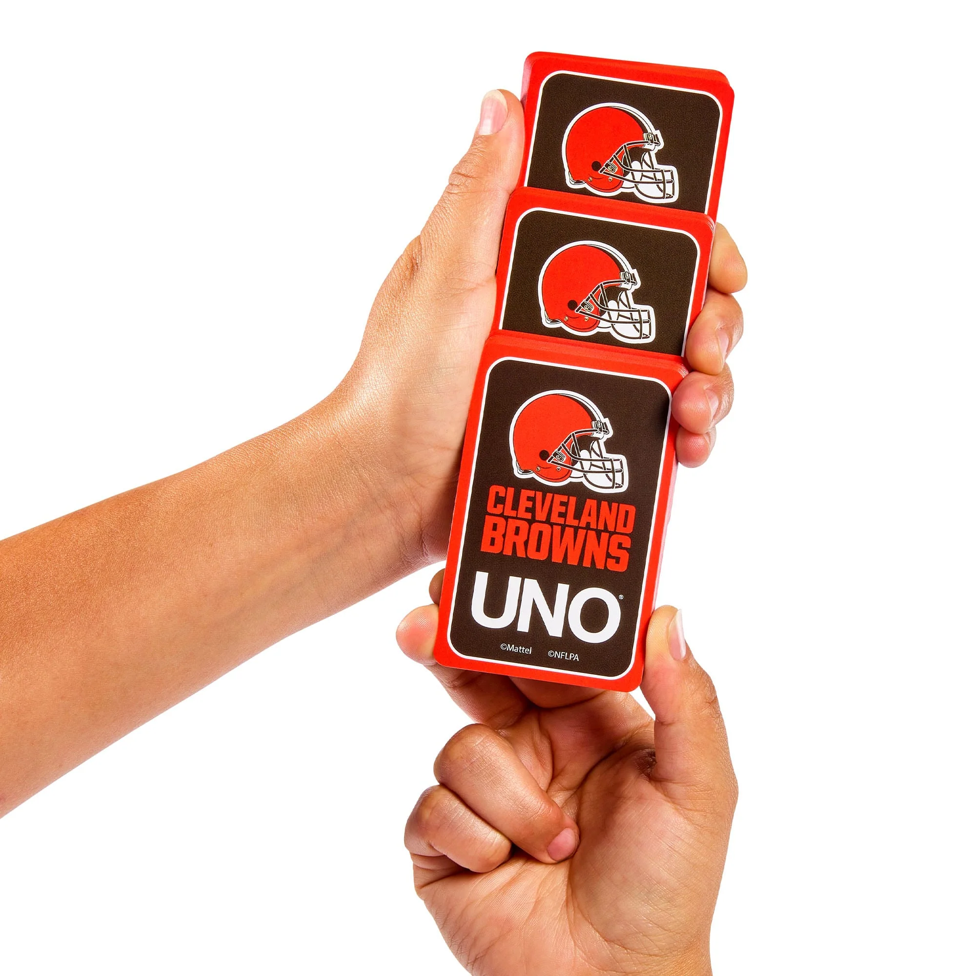 Mattel Creations UNO Fandom NFL Cleveland Browns Game Deck