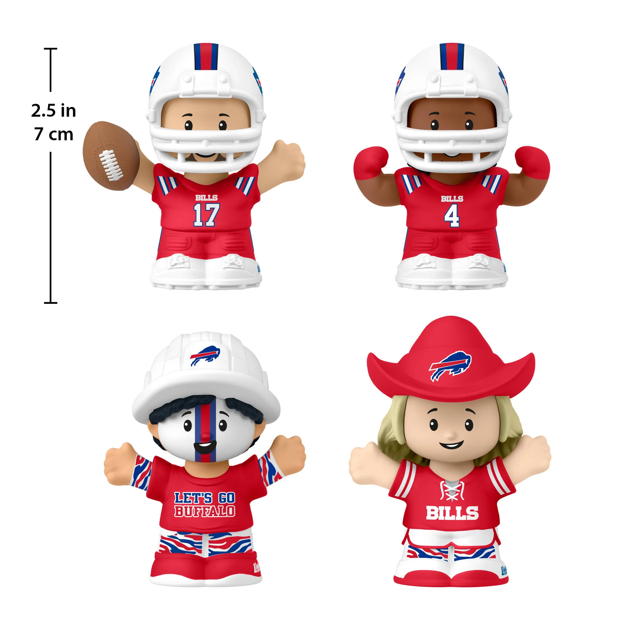 Mattel Creations Little People Collector Buffalo Bills Alternate Jersey Figure Set
