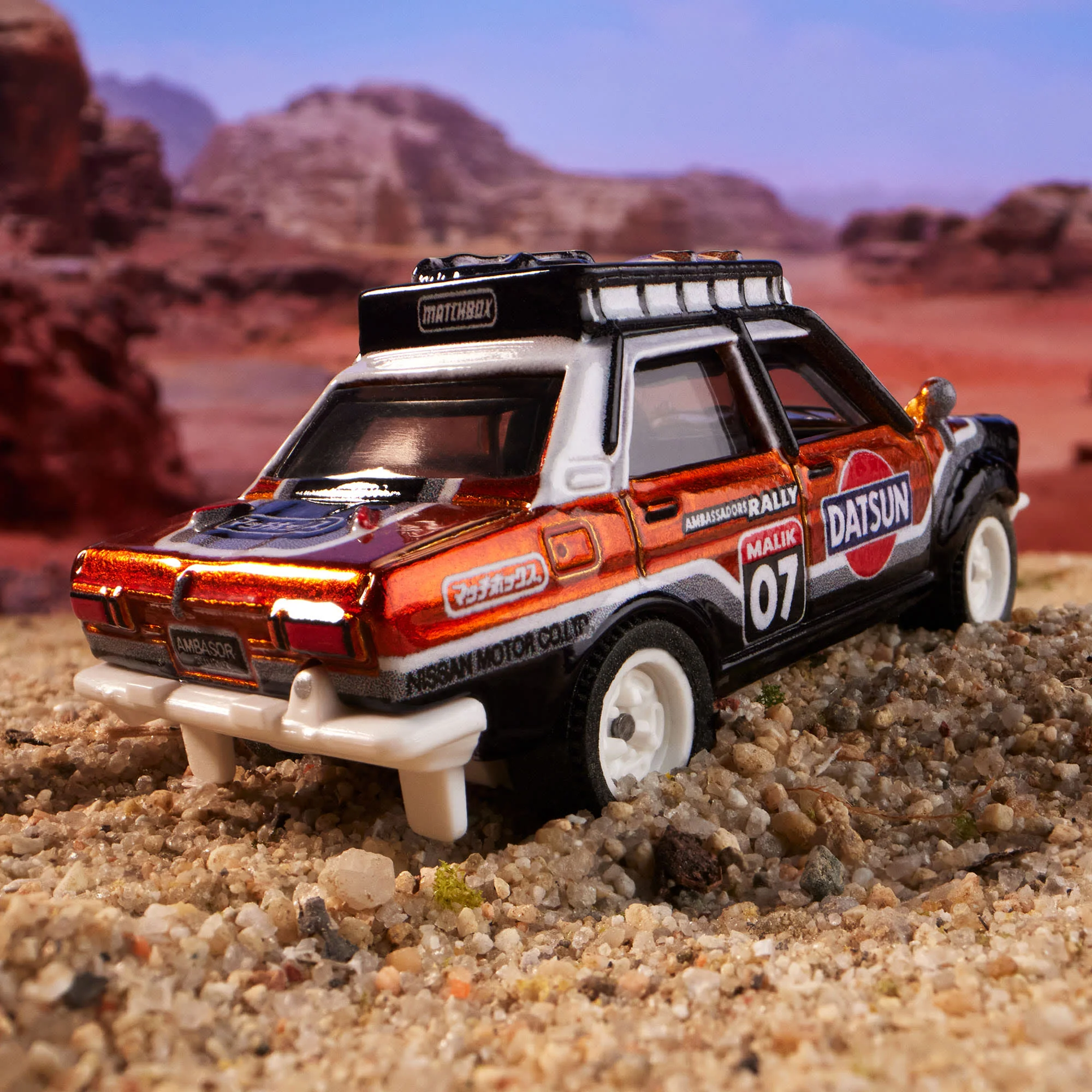Mattel Creations Matchbox 1970 Datsun 510 Rally