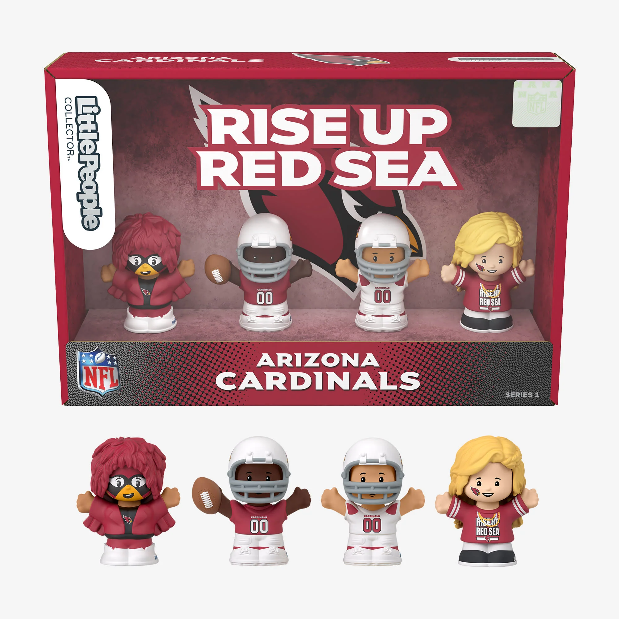 Mattel Creations Little People Collector x NFL Arizona Cardinals Set