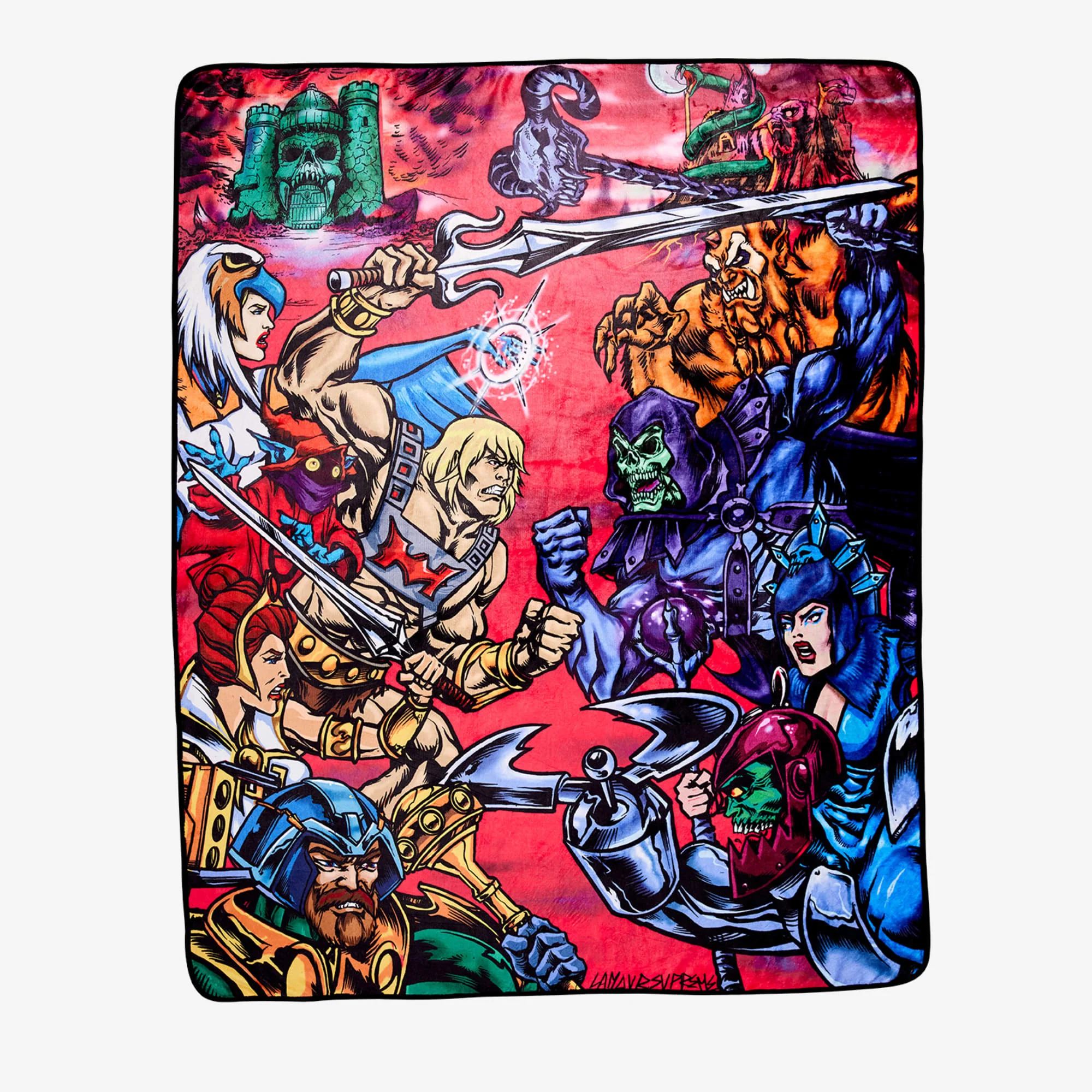 Mattel Creations Mishka x MOTU Good vs. Evil Battle Blanket