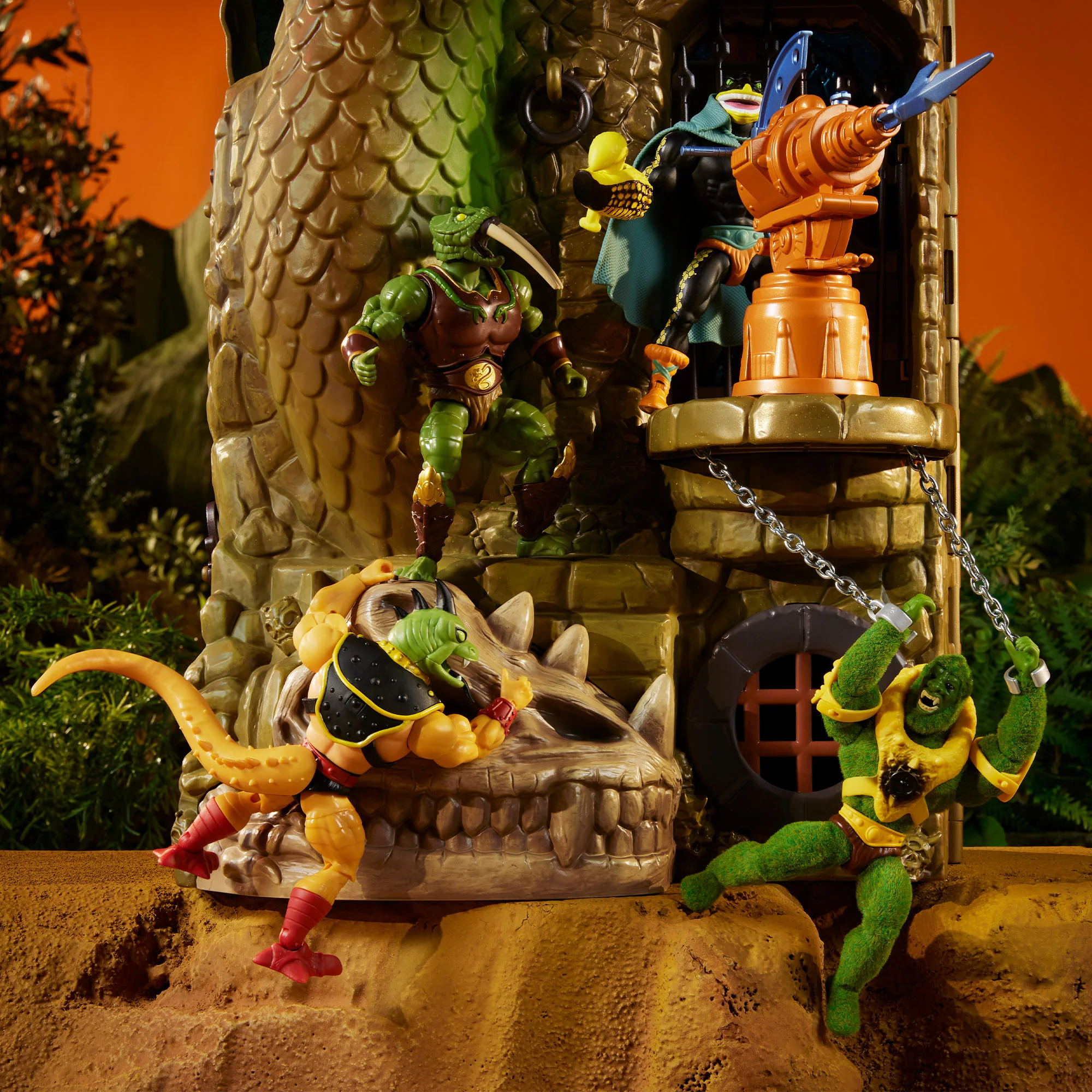 Mattel Creations Masters of the Universe Origins Snake Lair Playset Crowdfund