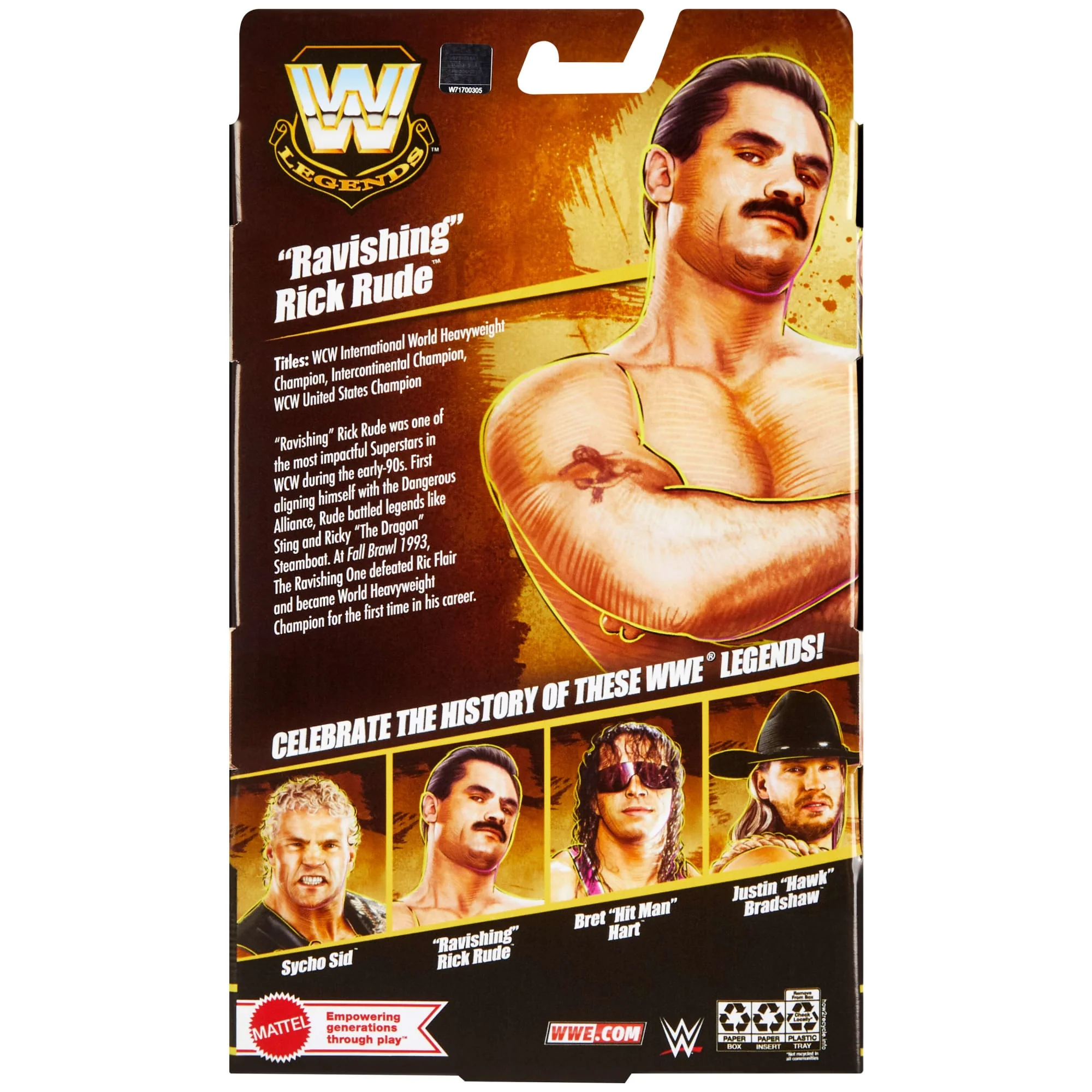 Mattel Creations WWE Elite Legends “Ravishing” Rick Rude Action Figure