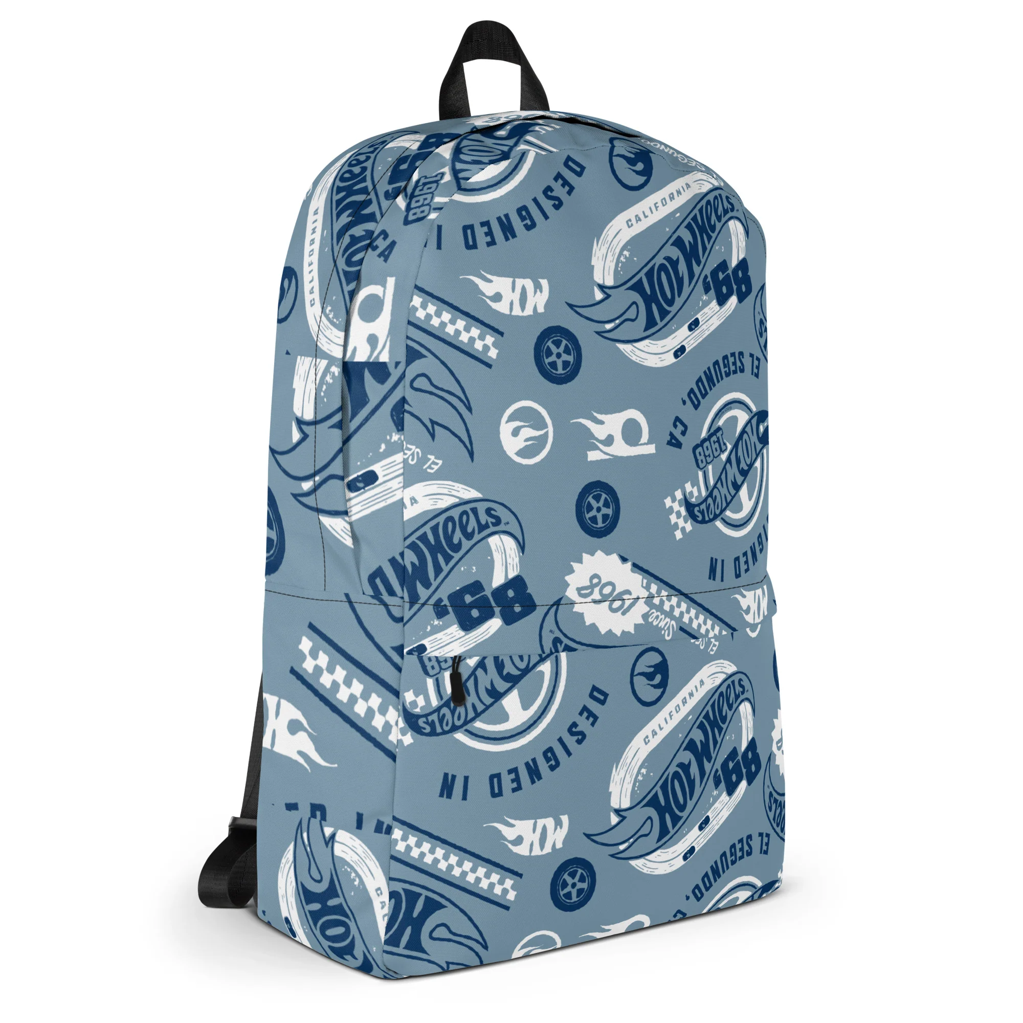Mattel Creations Hot Wheels Racing Blue Backpack