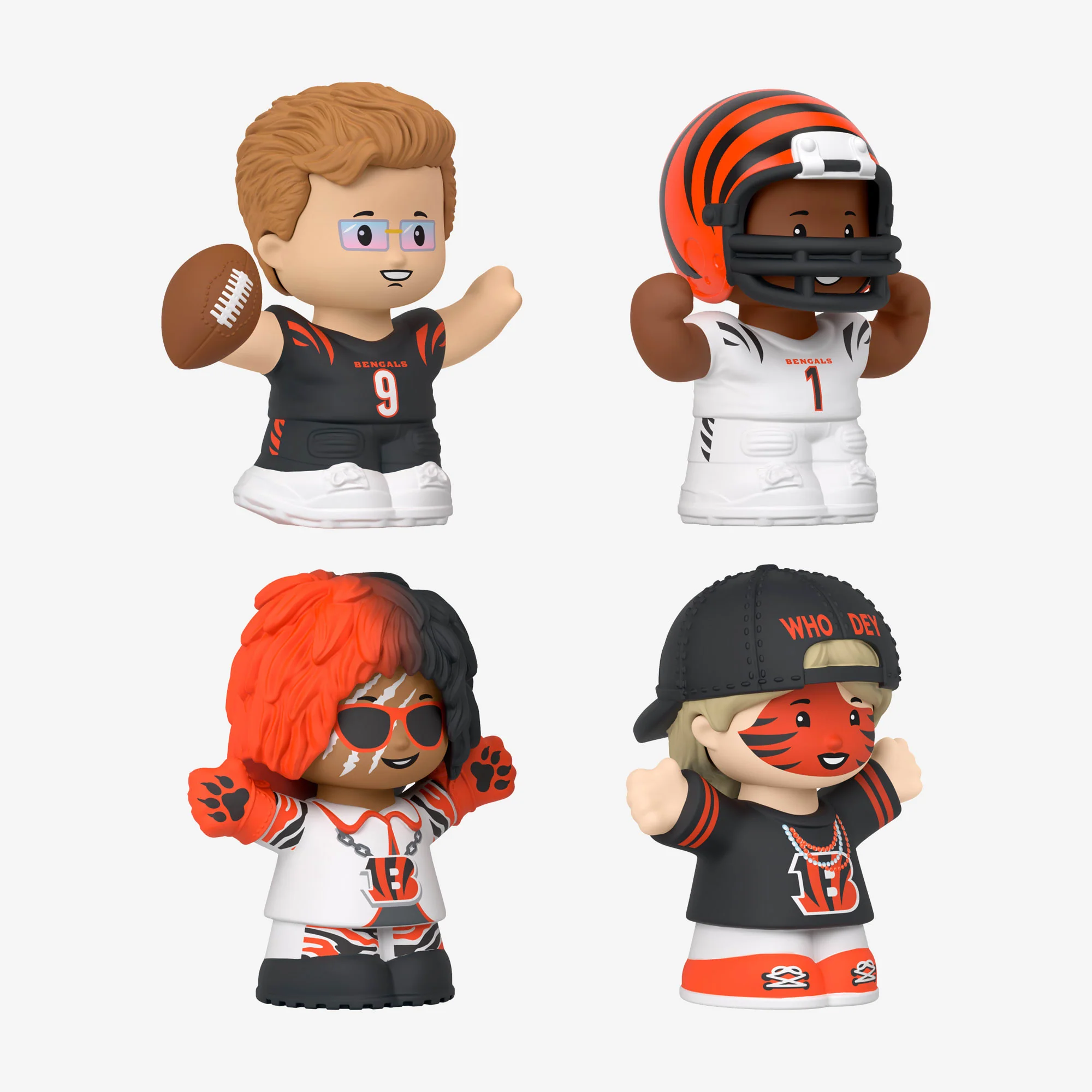 Mattel Creations Little People Collector x NFL Cincinnati Bengals Set